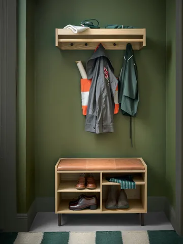 Gentle oppbevaringsbenk - Eik, 78×53×35 cm - Maze