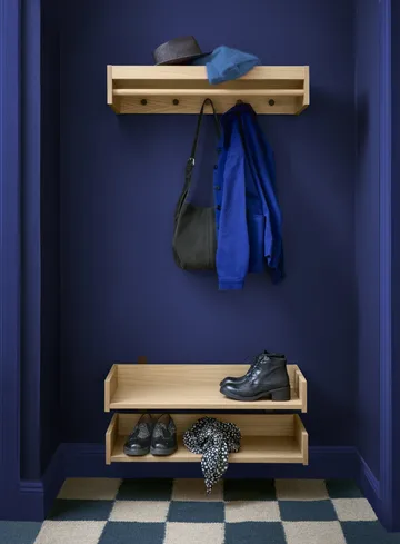 Gentle skohylle - Eik, 78x8x30 cm - Maze