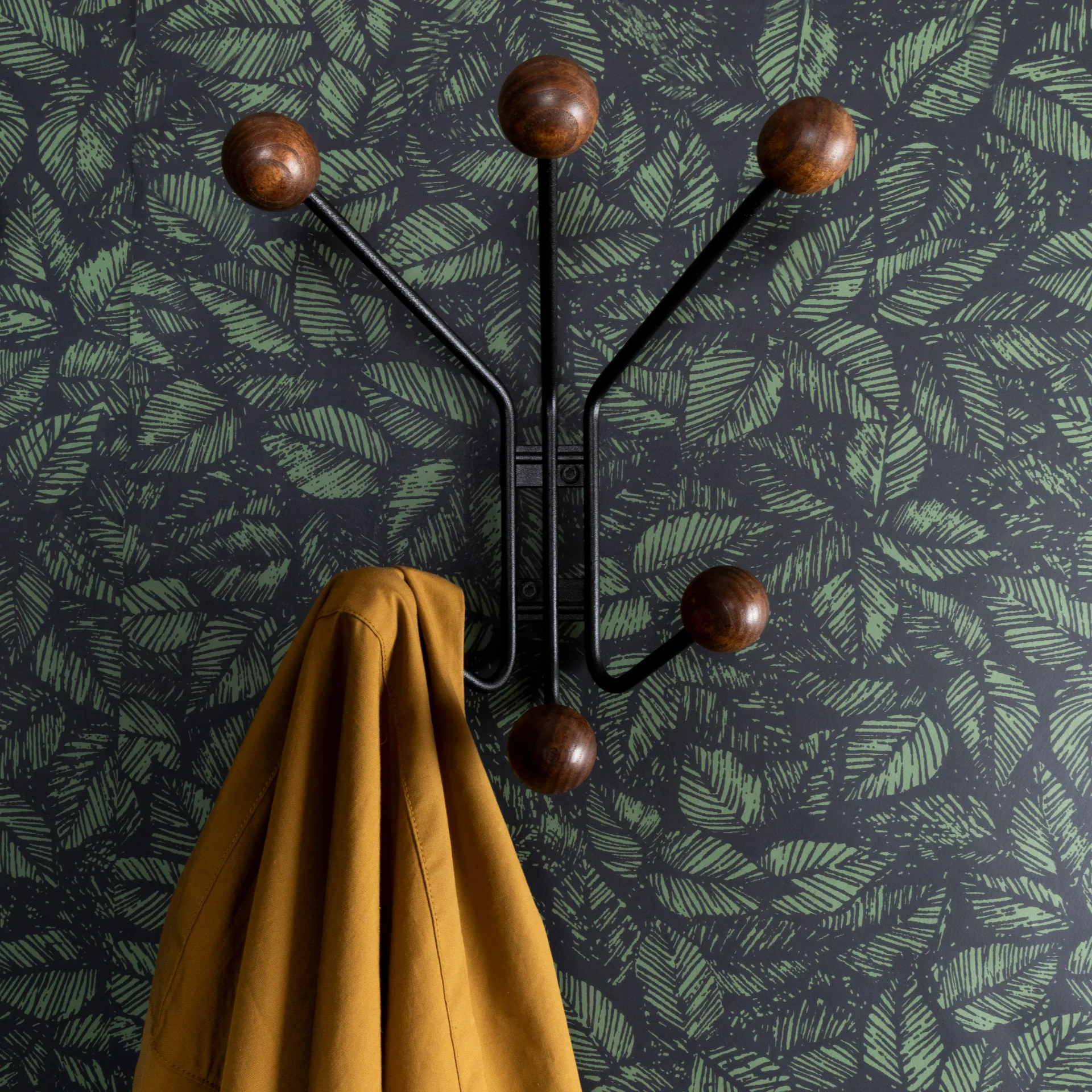 Knagg Bill XS, Svart-mørkbrun Maze