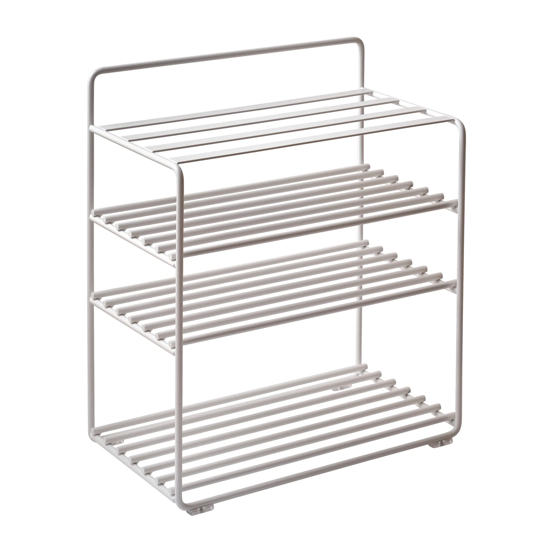 Lower East Seat hylle-krakk 50 x 28 x 58 cm, White-cognac leather Maze