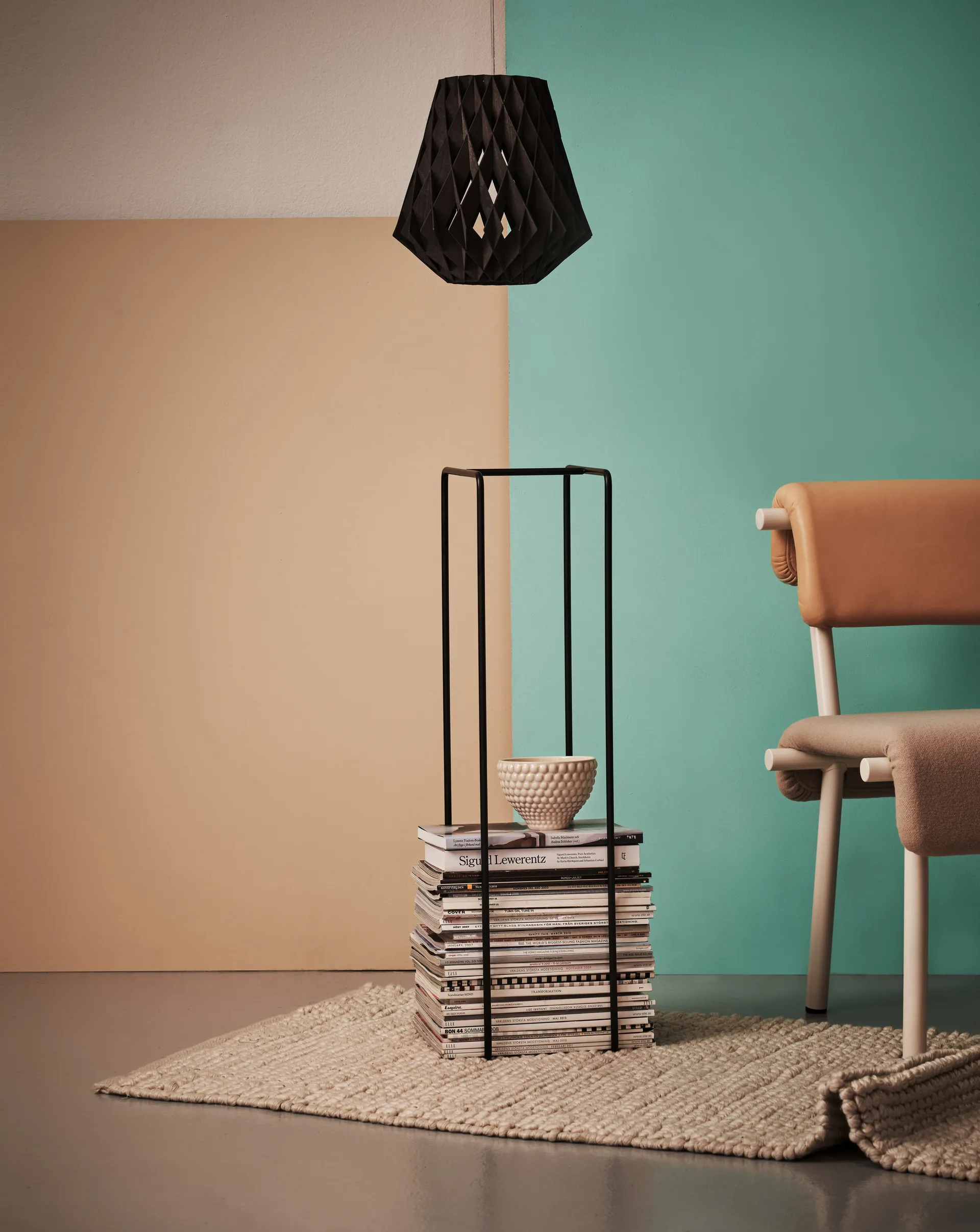 Mixrack oppbevaringshylle L, Sort Maze