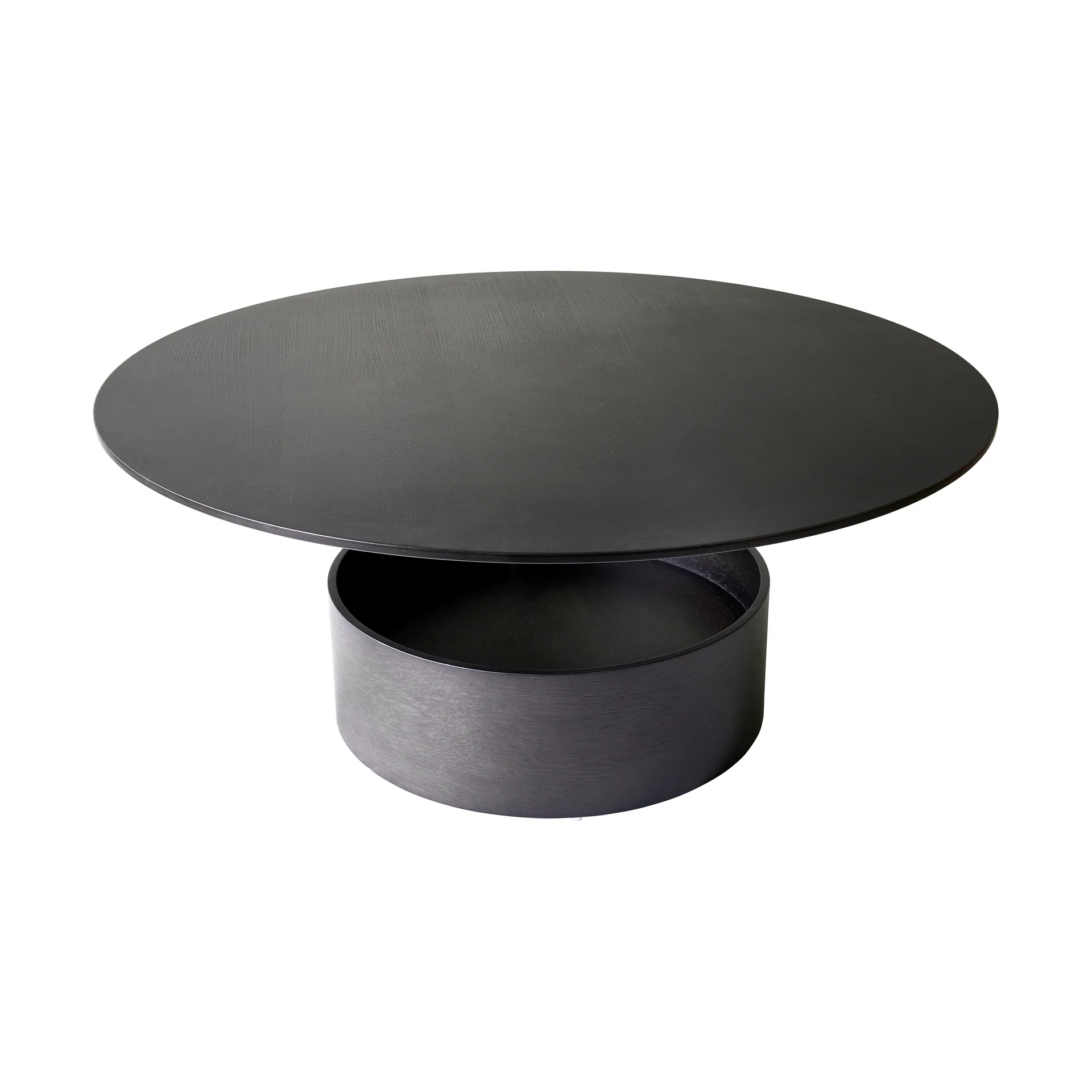 Parasol L salongbord Ø 90 cm, Dark stained oak Maze