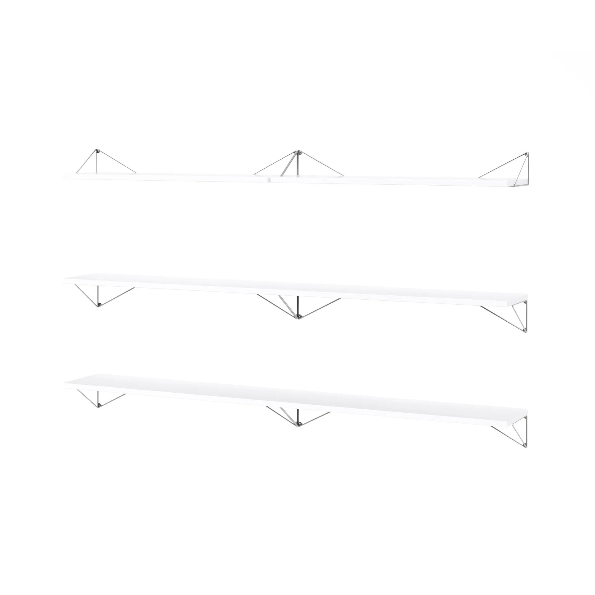 Pythagoras Bundle B hyllesystem hvit-krom,  Maze