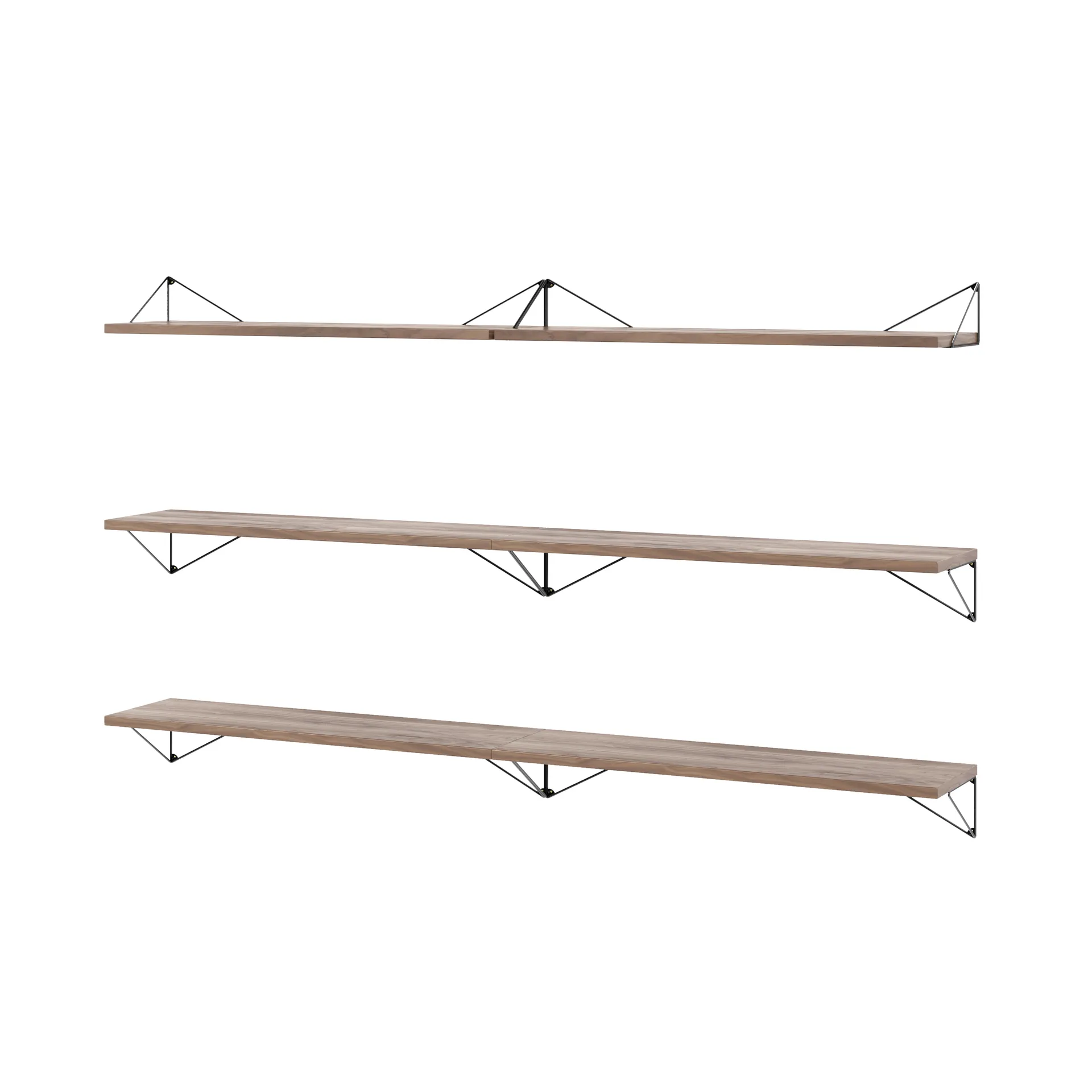 Pythagoras Bundle B hyllesystem valnøtt-svart Maze