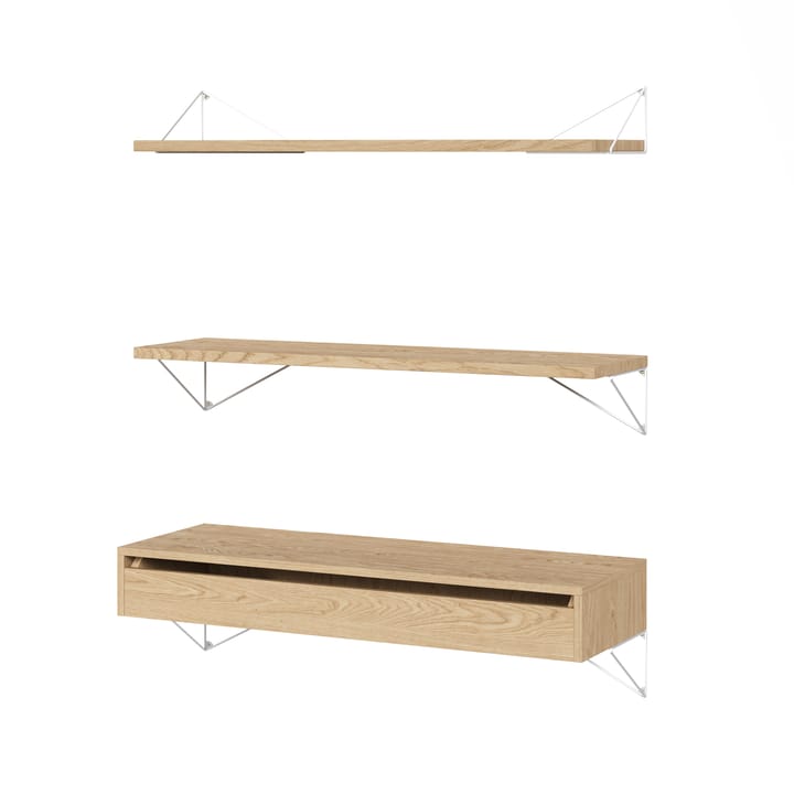 Pythagoras Bundle C hyllesystem eik-hvit - undefined - Maze