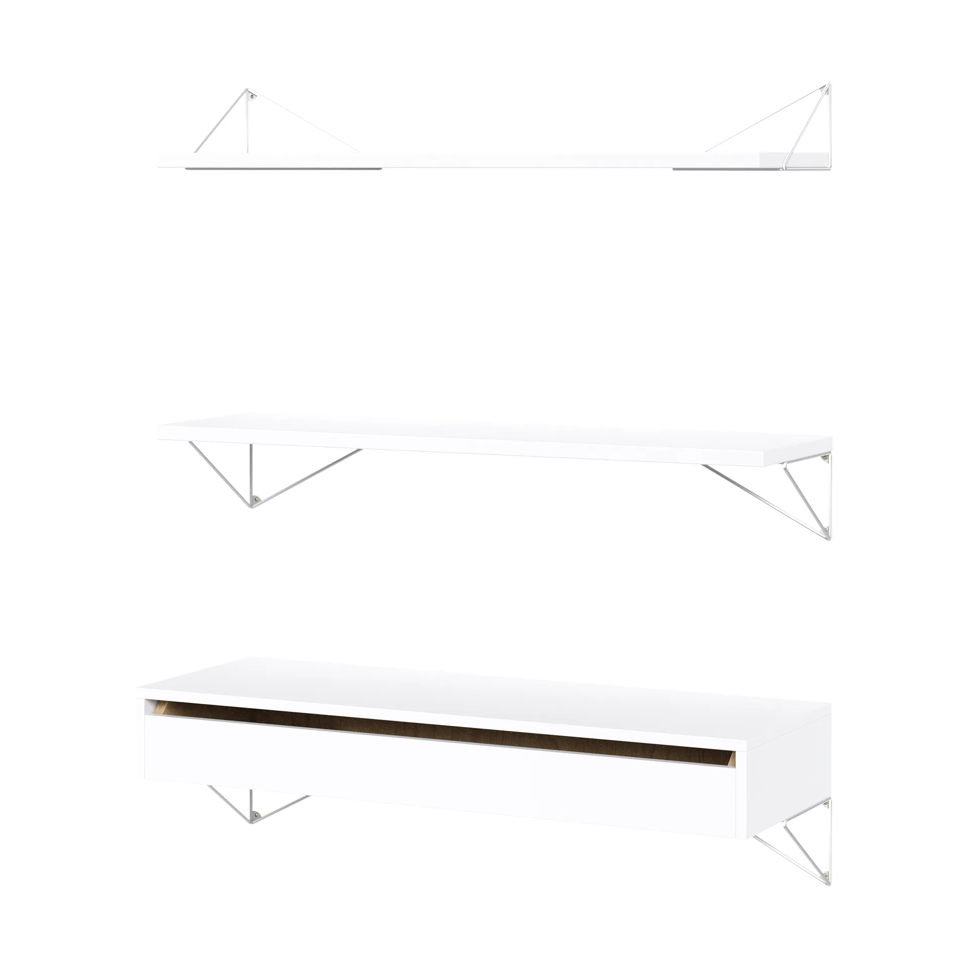 Pythagoras Bundle C hyllesystem hvit-hvit,  Maze
