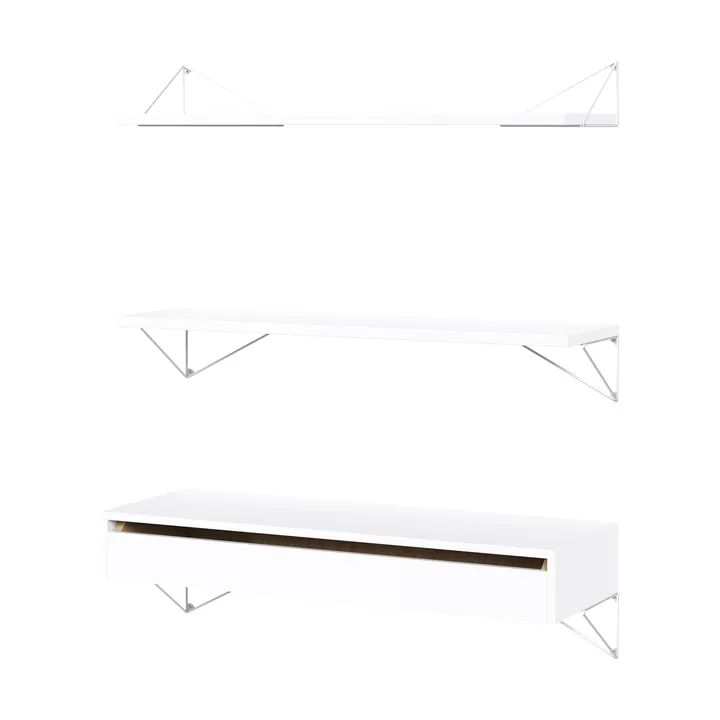 Pythagoras Bundle C hyllesystem hvit-hvit - Maze