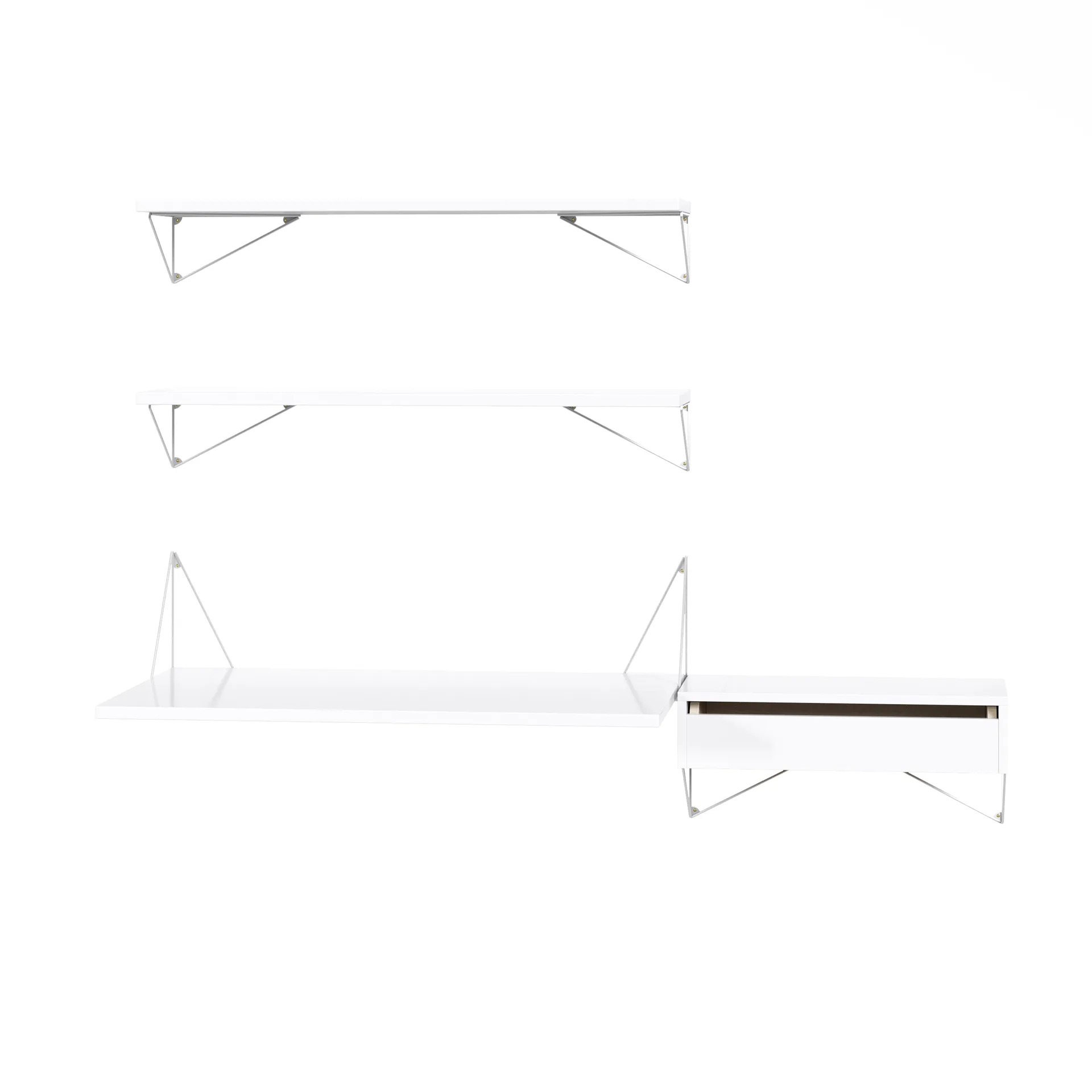 Pythagoras Bundle E hyllesystem hvit-hvit,  Maze