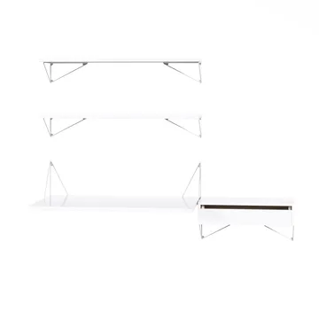 Pythagoras Bundle E hyllesystem hvit-hvit - Maze