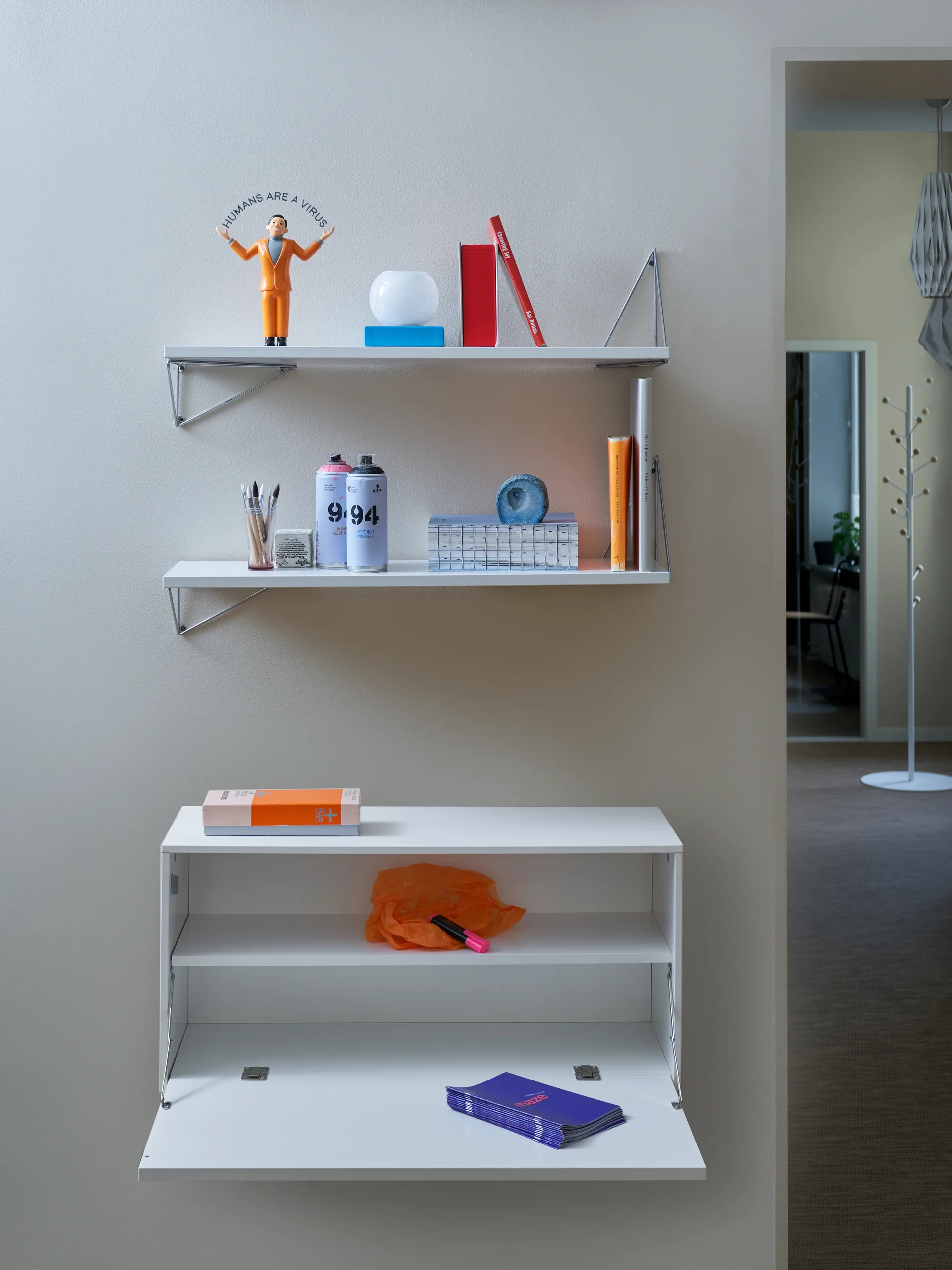 Pythagoras Bundle F hyllesystem hvit-hvit Maze