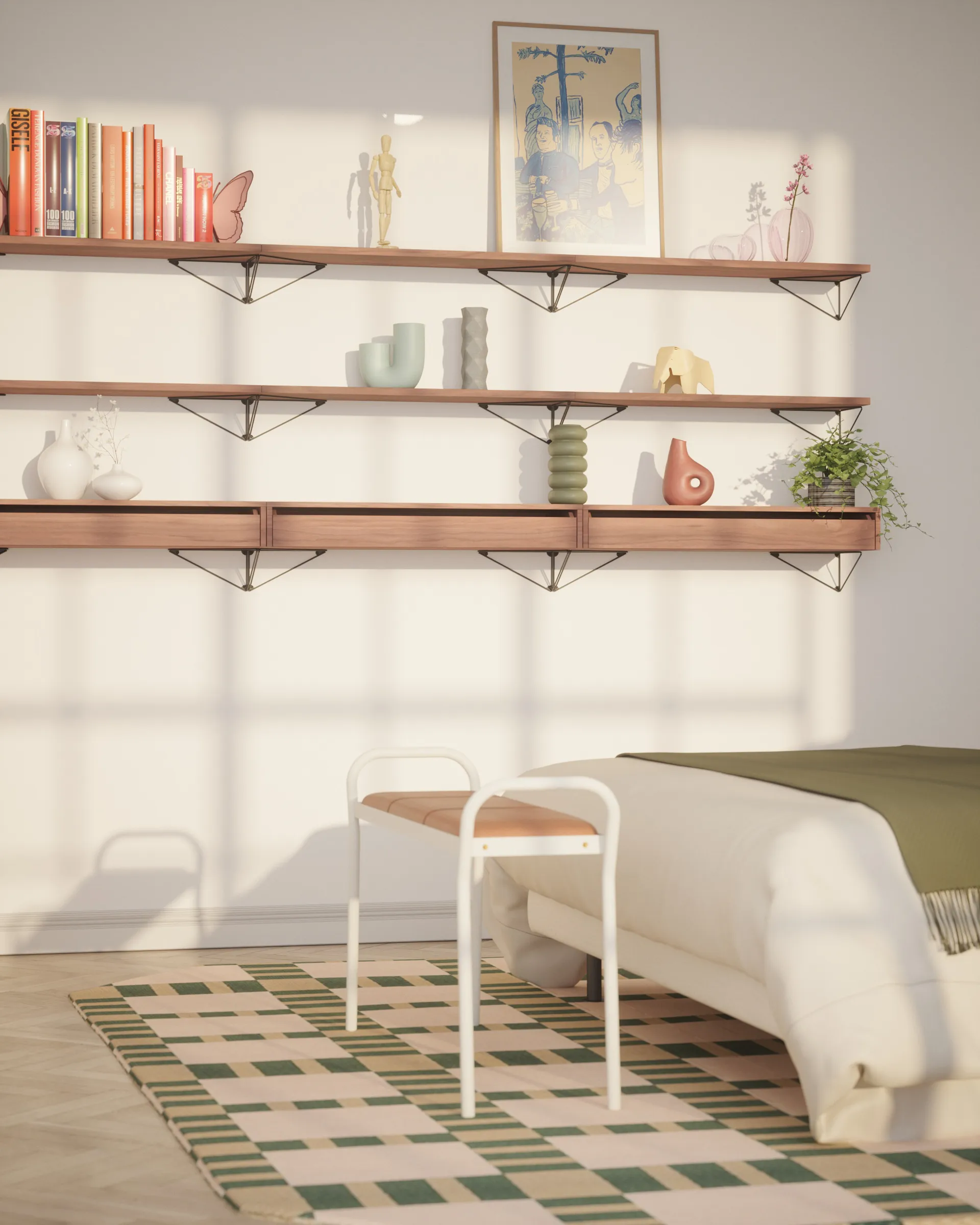 Pythagoras hyllebord, valnøtt Maze