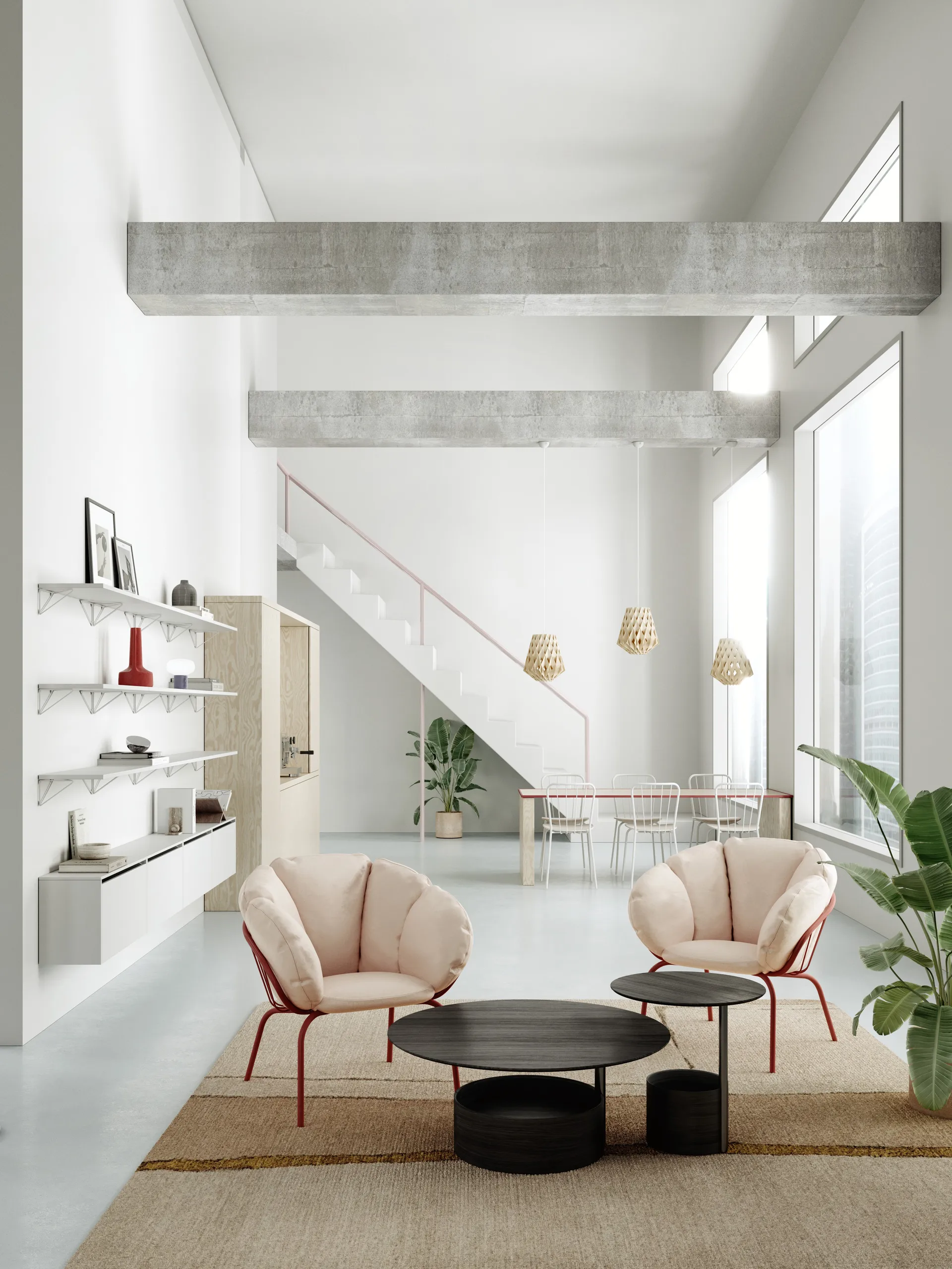 Pythagoras hylleplan, Large, hvit Maze