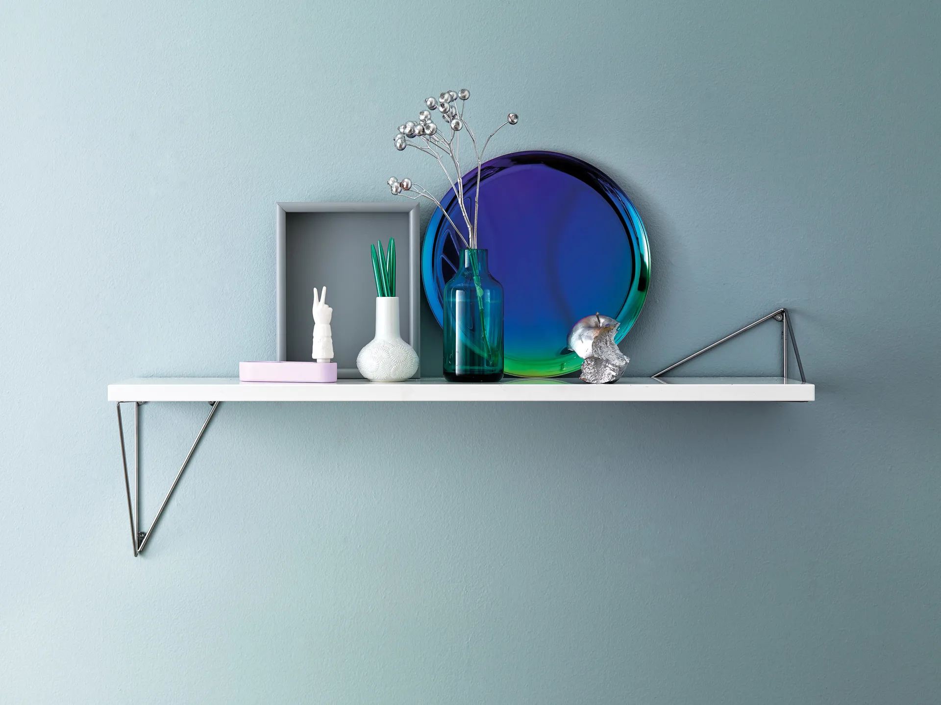 Pythagoras konsoll, 2-pakn., krom Maze