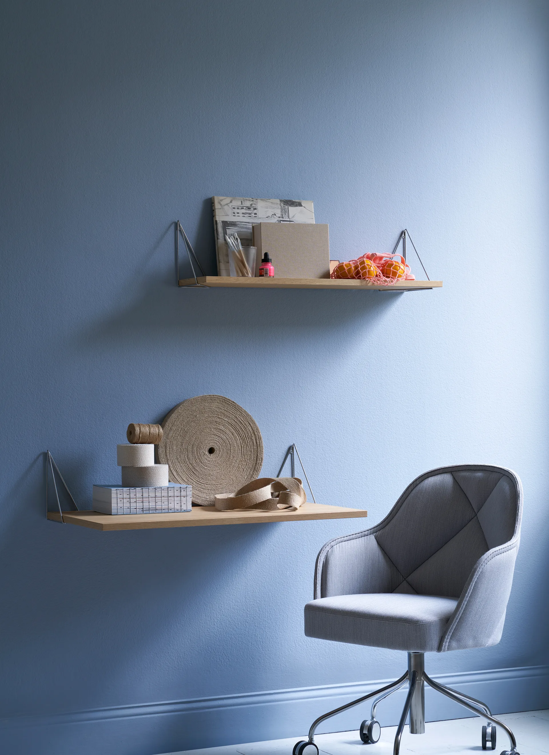 Pythagoras konsoll, 2-pakn., krom Maze