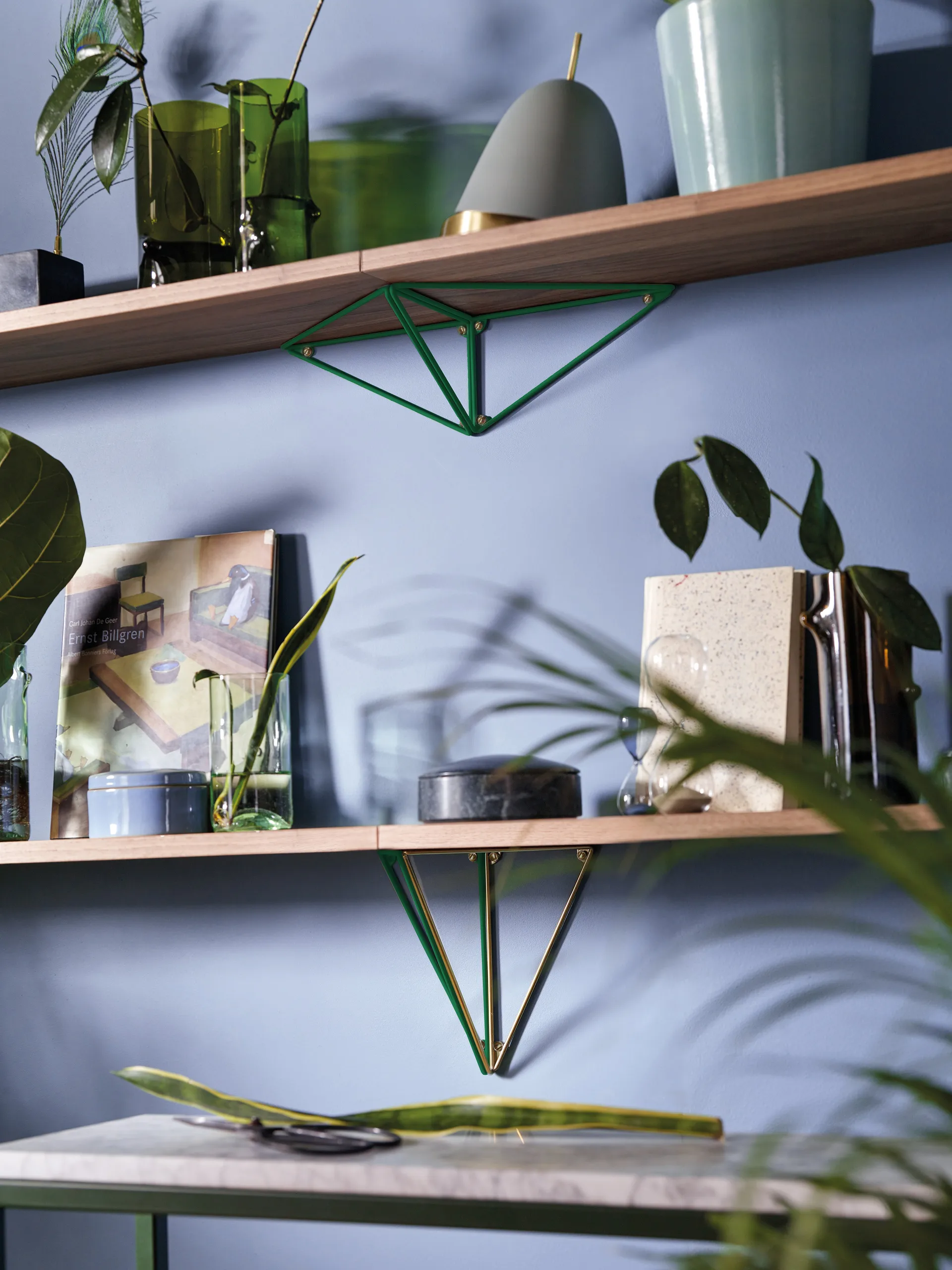 Pythagoras konsoll, 2-pakn., messing Maze