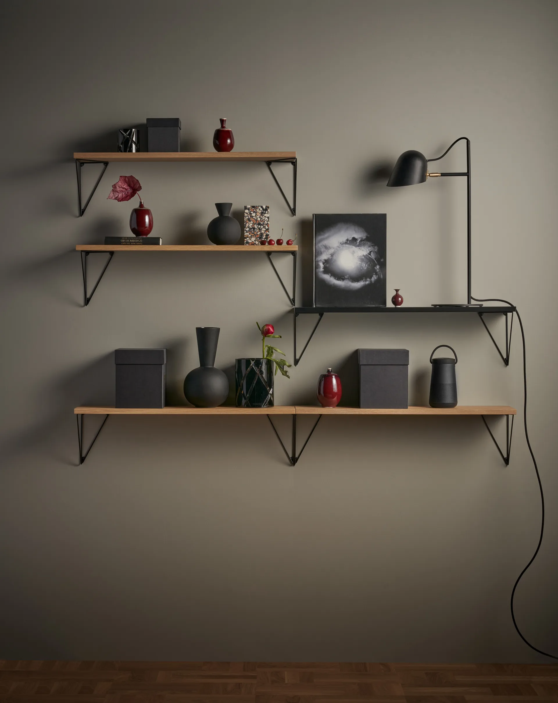 Pythagoras konsoll, 2-pakn., sort Maze