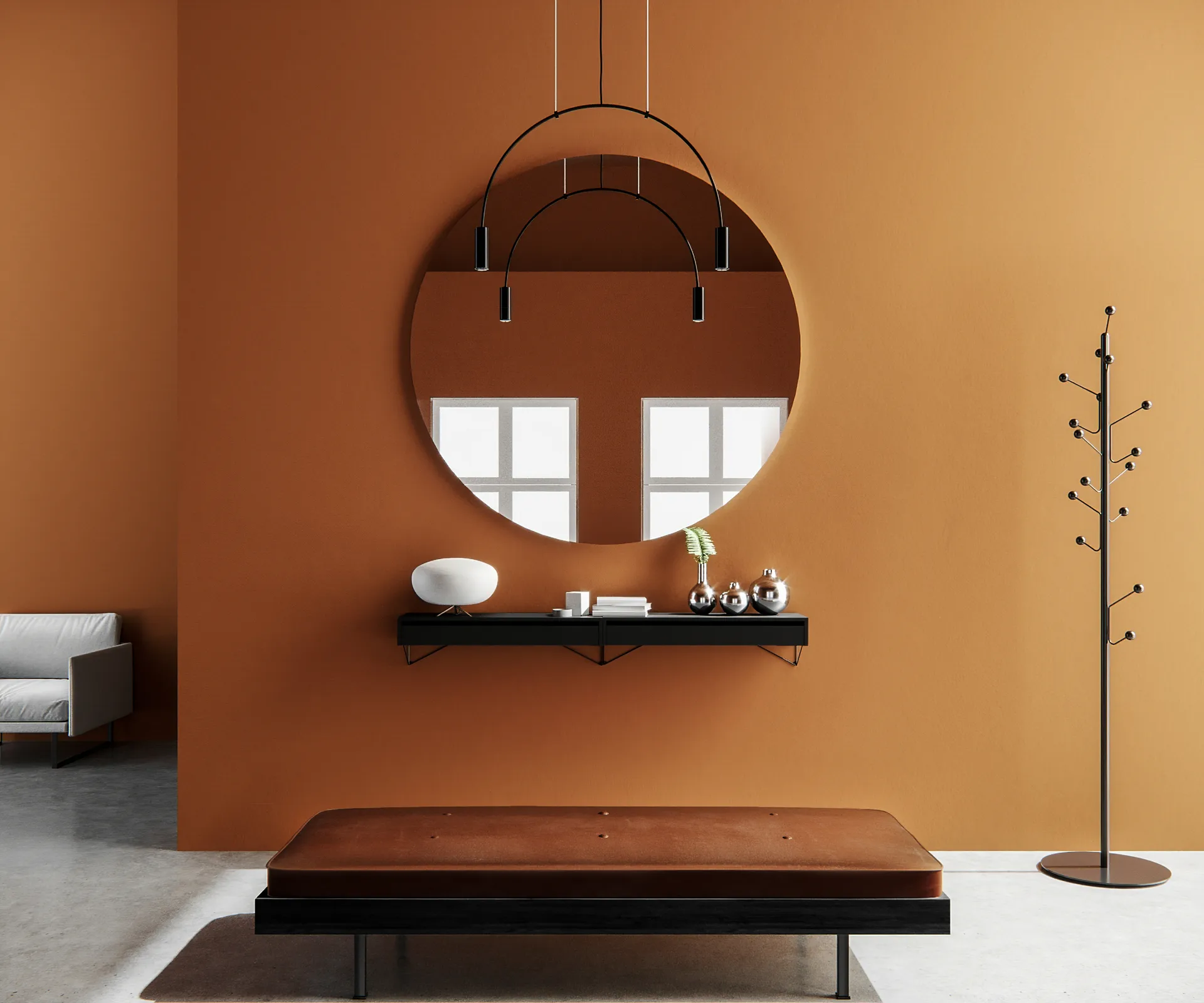 Pythagoras låda L, svart Maze