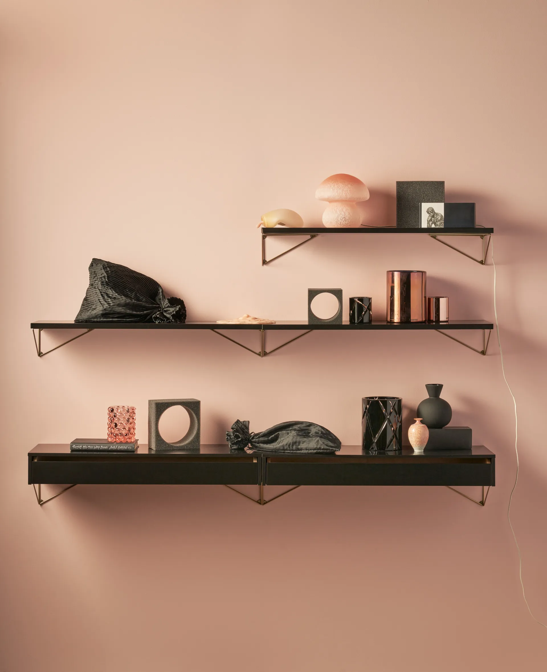 Pythagoras låda L, svart Maze