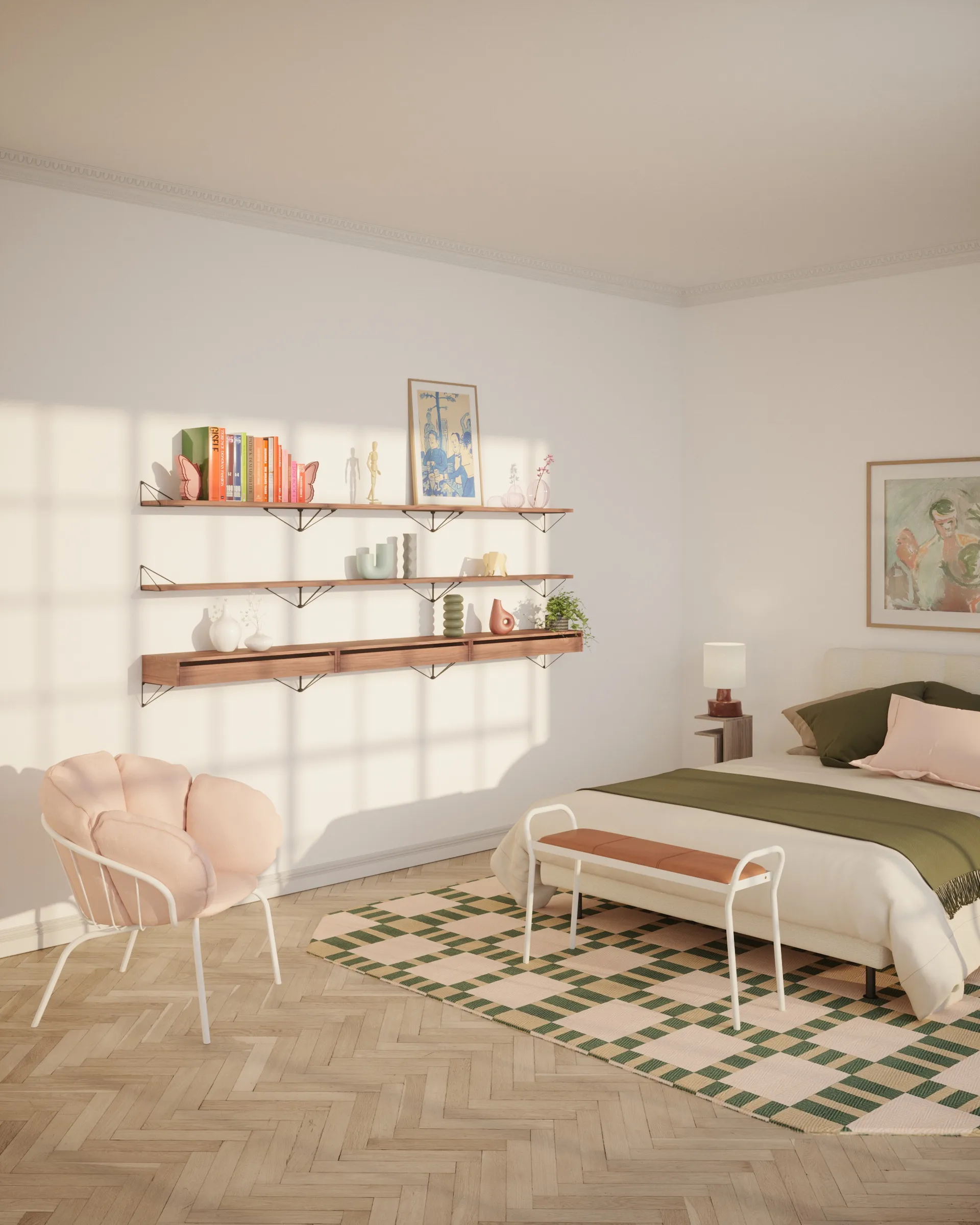 Pythagoras låda L, Valnøtt Maze