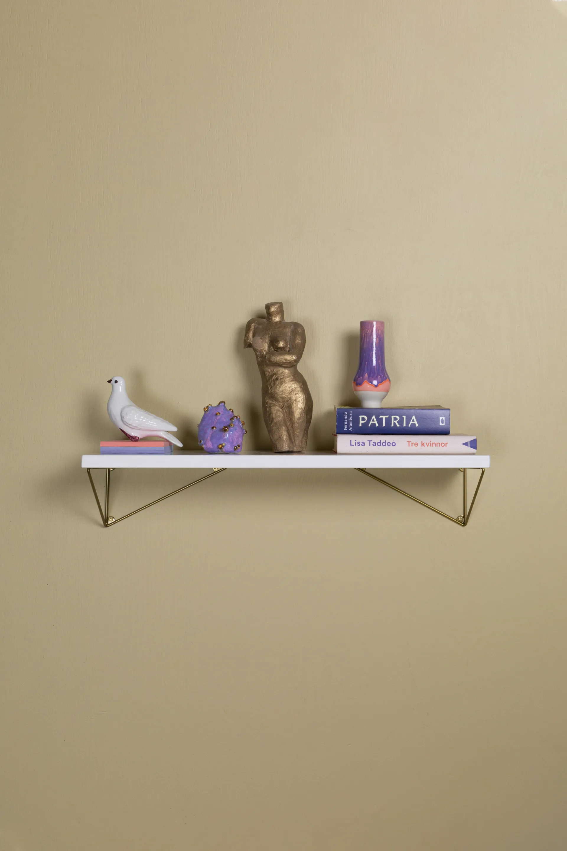 Pythagoras Shelf hylleplate 60 cm, Hvit Maze