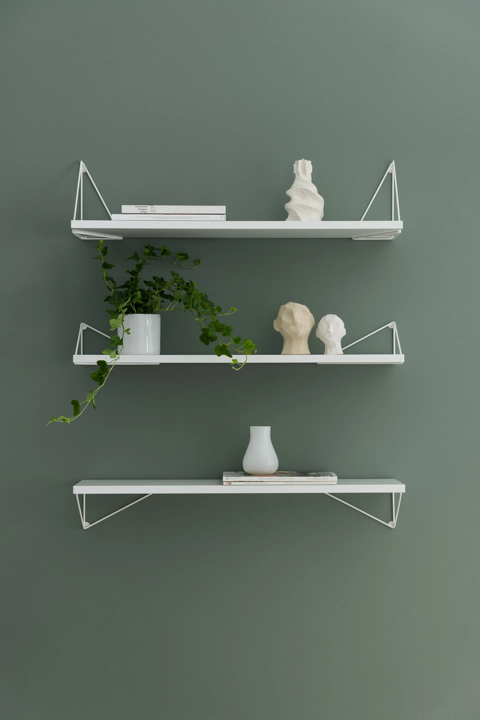 Pythagoras Shelf hylleplater 3-pakning, Hvit Maze