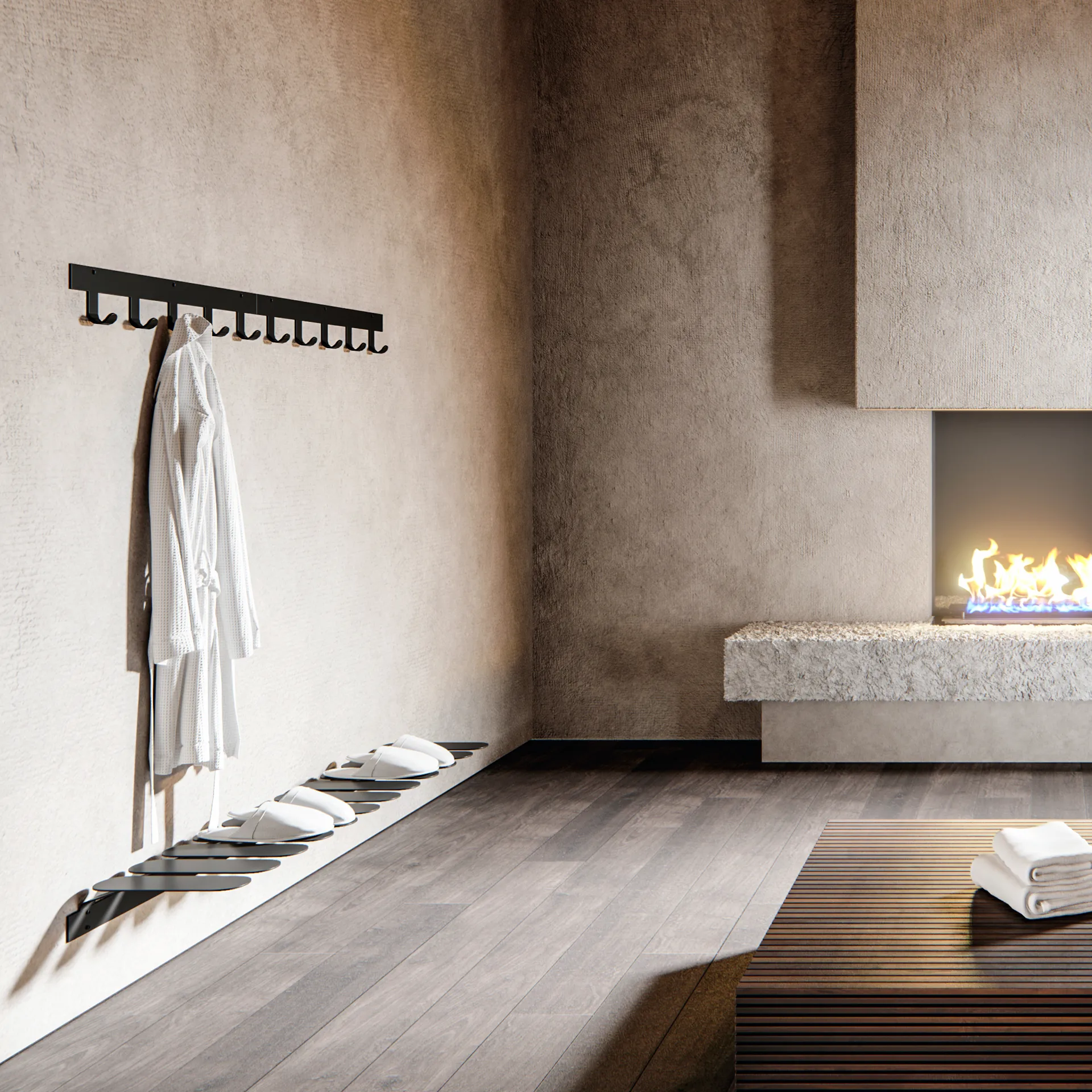 Step skohylle, sort Maze