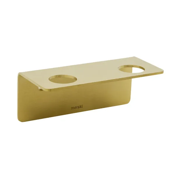 Meraki flaskehenger, Børstet messingfinish, for 2 flasker Meraki