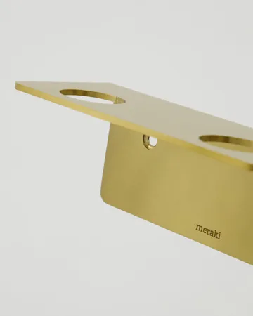 Meraki flaskehenger - Børstet messingfinish, for 2 flasker - Meraki