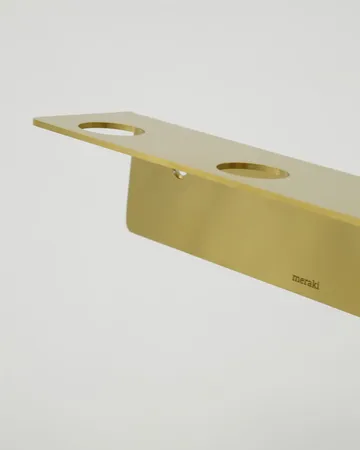 Meraki flaskehenger - Børstet messingfinish, for 3 flasker - Meraki