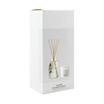 Meraki gavesett duftpinner og duftlys - Verbena drizzle-fresh linen - Meraki