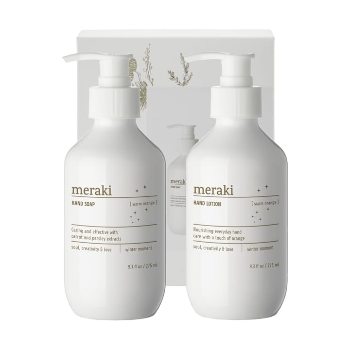 Meraki gavesett, håndsåpe og håndkrem - Warm orange - Meraki