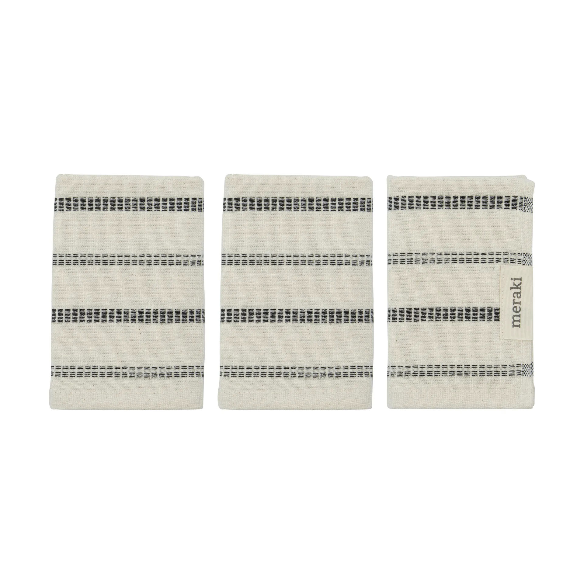 True vaskekluter 3 deler, Off-White-svart Meraki