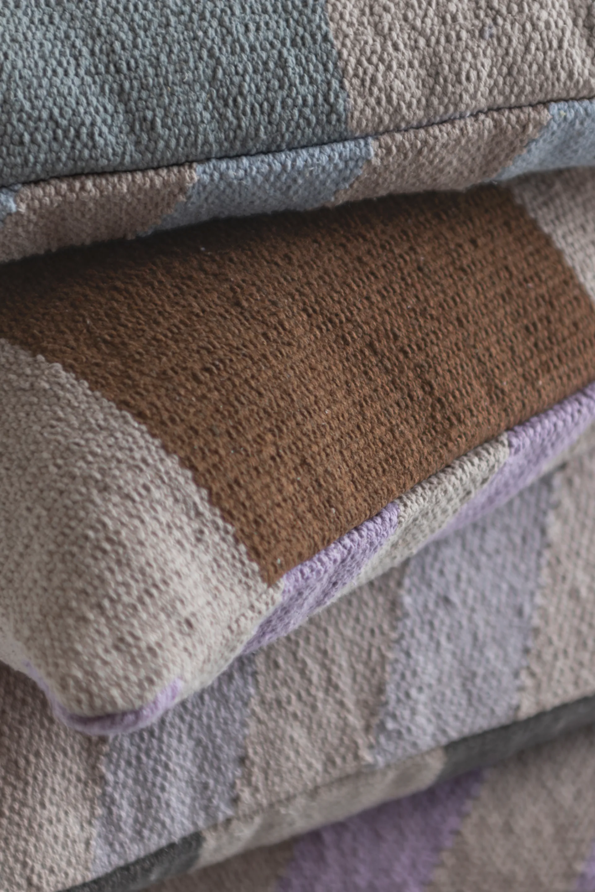 Across kelim putetrekk, Light grey, 40x60 cm Mette Ditmer