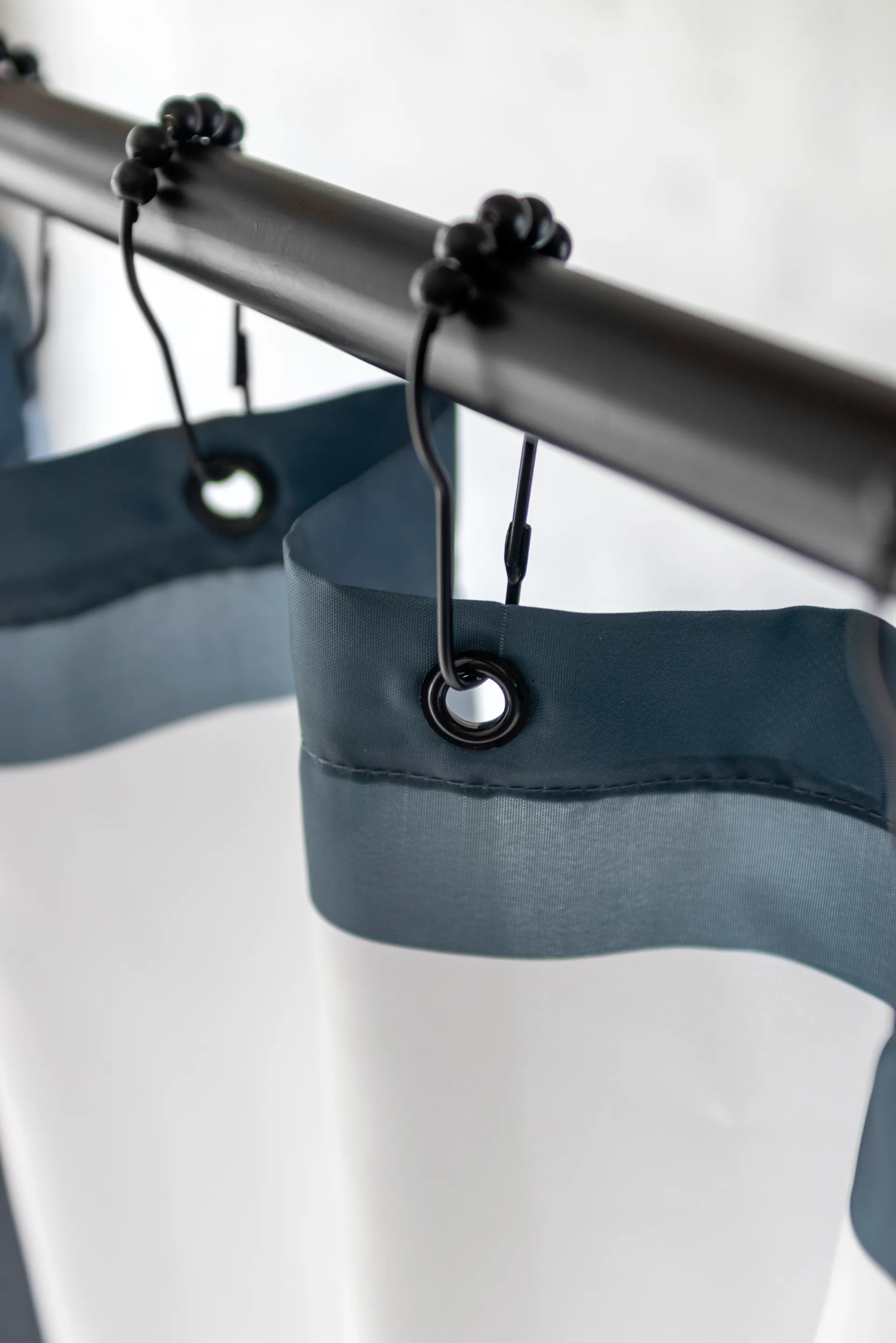 Aqua kroker til dusjforheng 10-pakning, Sort Mette Ditmer