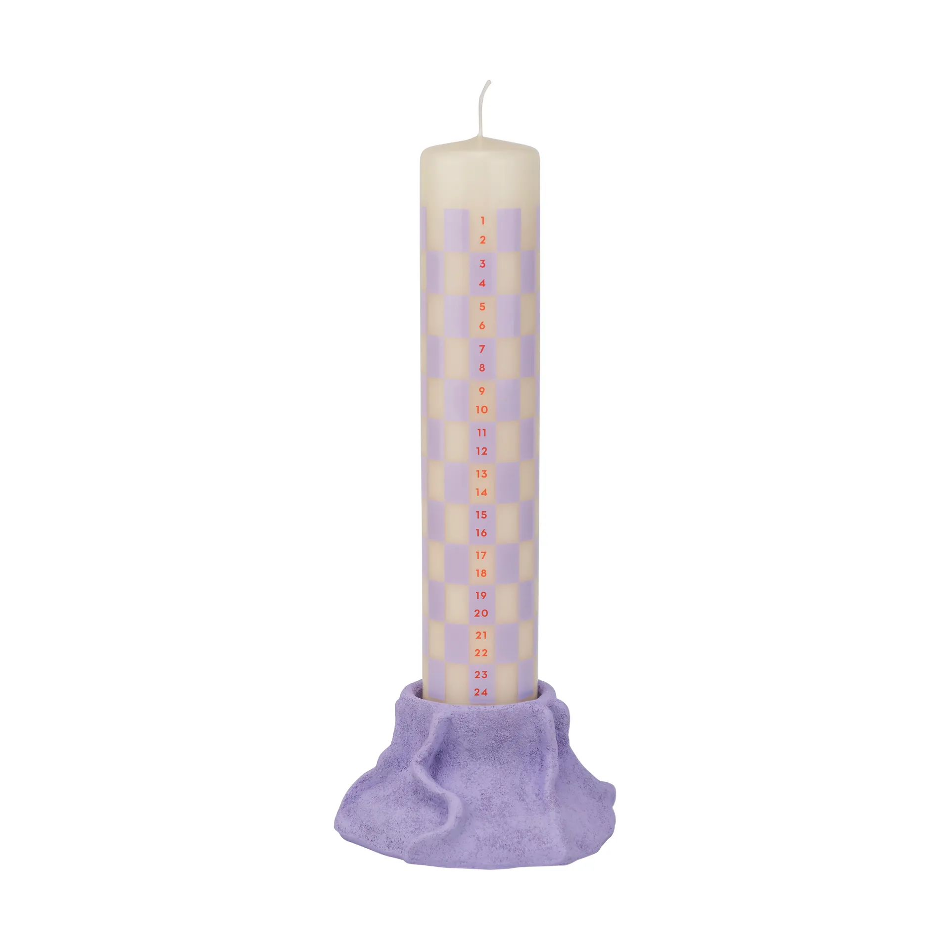 Art Piece lava lysestake Ø 12,5 cm, Ligh lilac Mette Ditmer