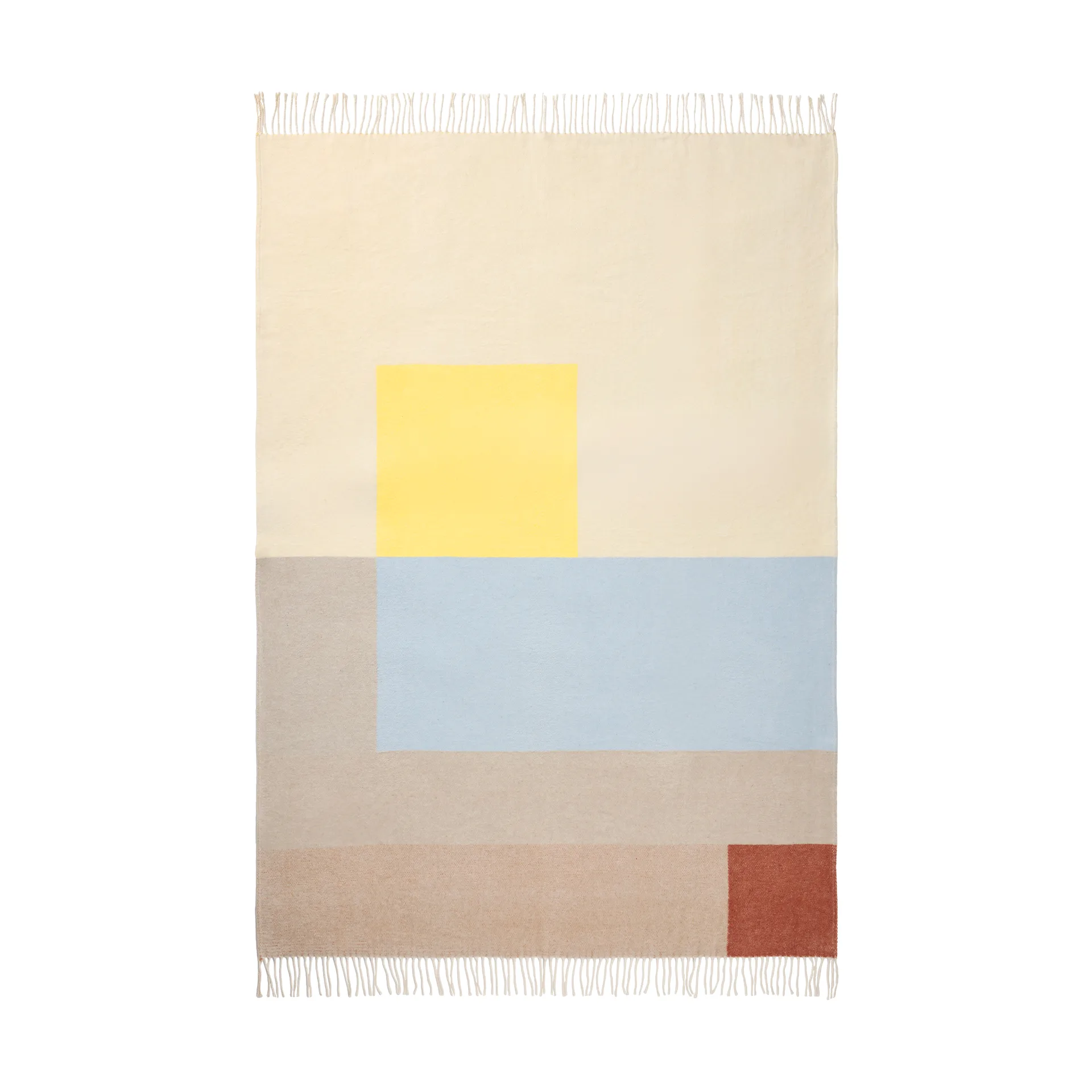 Brick pledd 125x190 cm, Light yellow Mette Ditmer