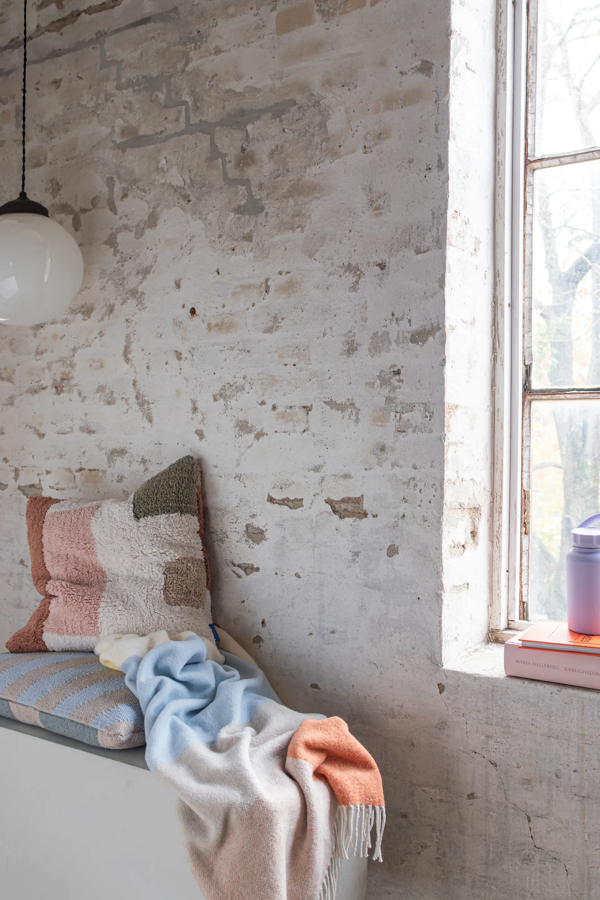 Brick pledd 125x190 cm, Light yellow Mette Ditmer