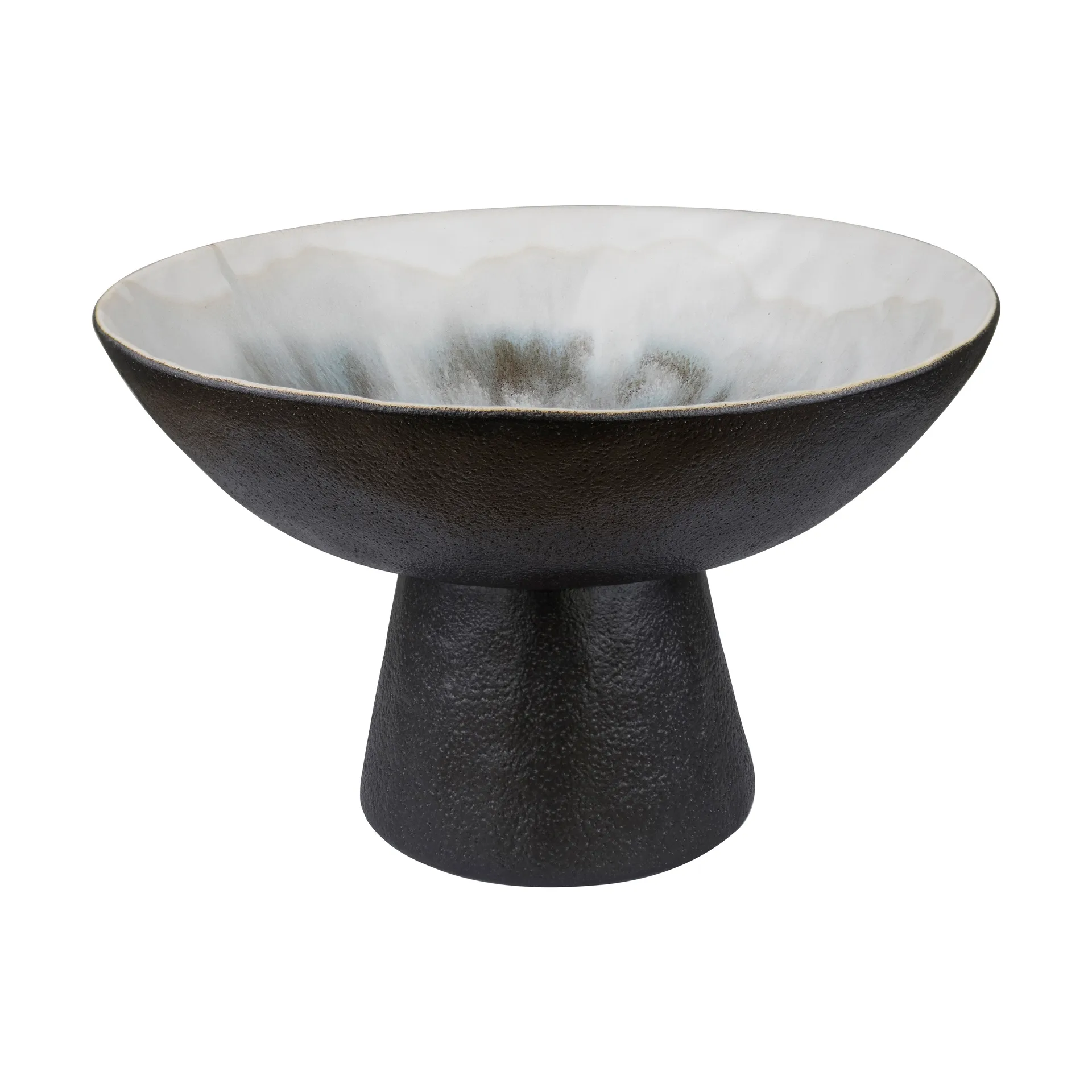 By Hand skål på fot Ø31,5x20 cm, Off-white Mette Ditmer