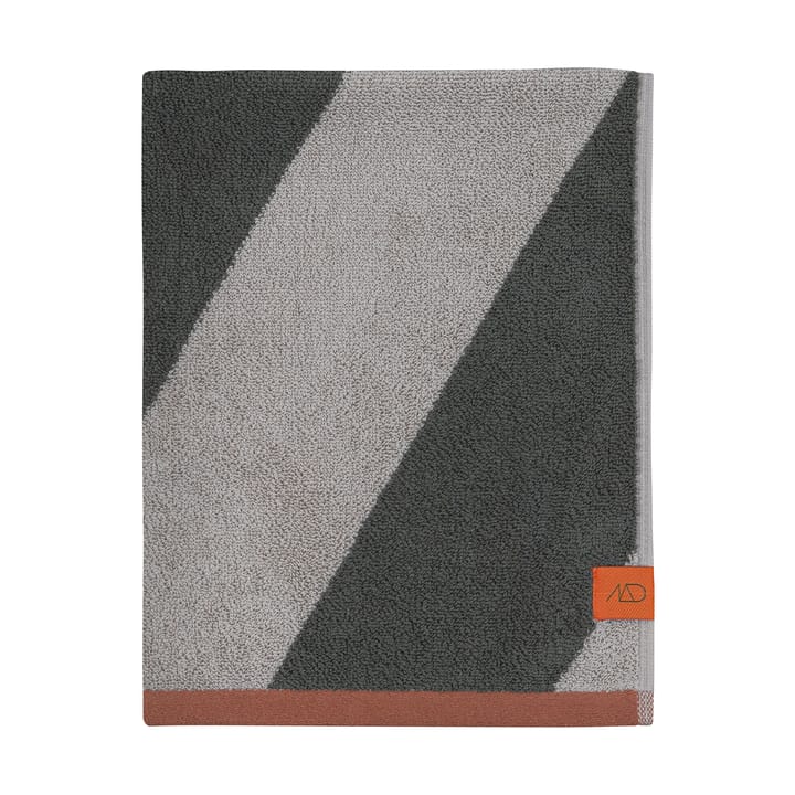 Diagonal håndkle - Dark olive, 50x90 cm - Mette Ditmer