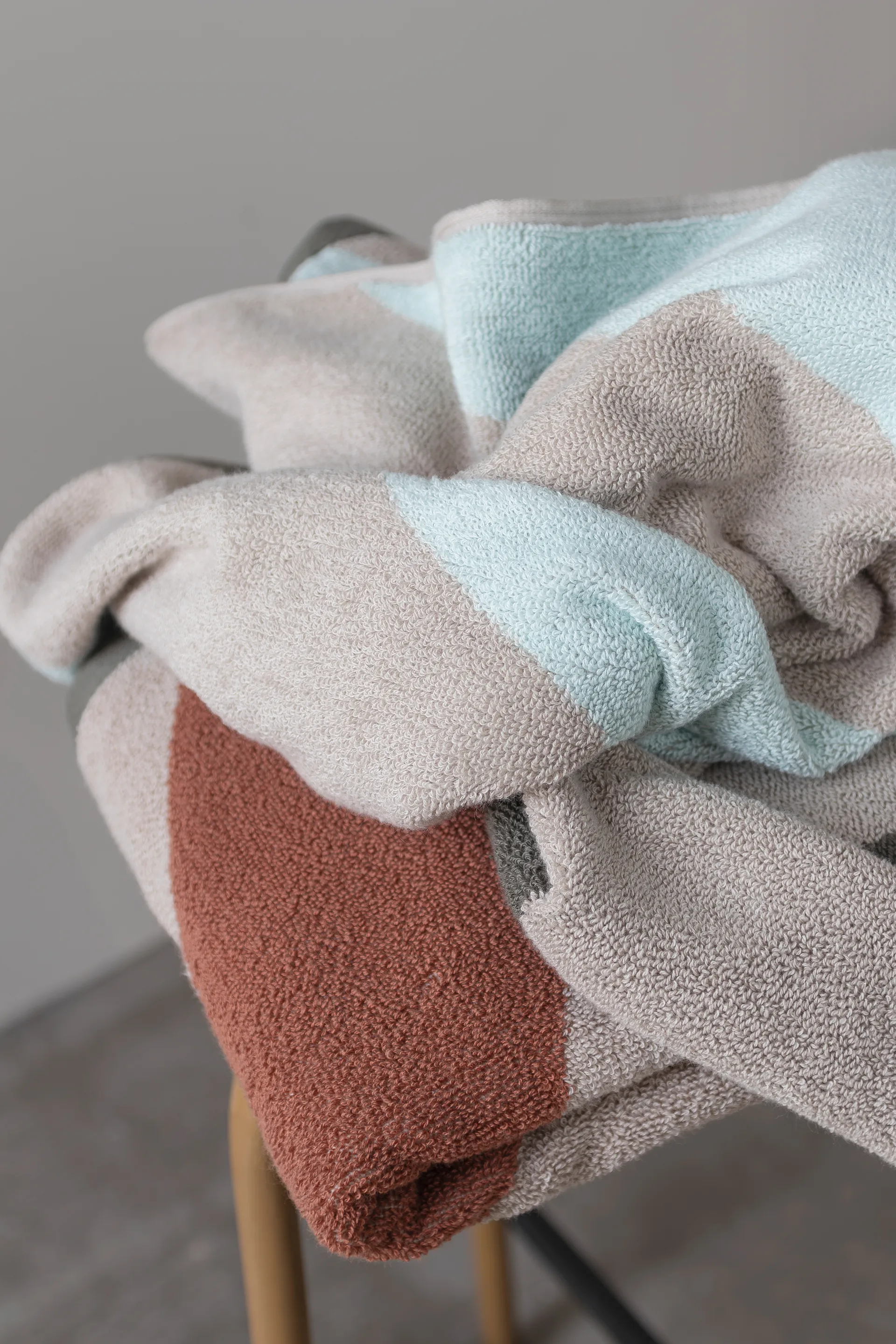 Diagonal håndkle, Mint, 50x90 cm Mette Ditmer