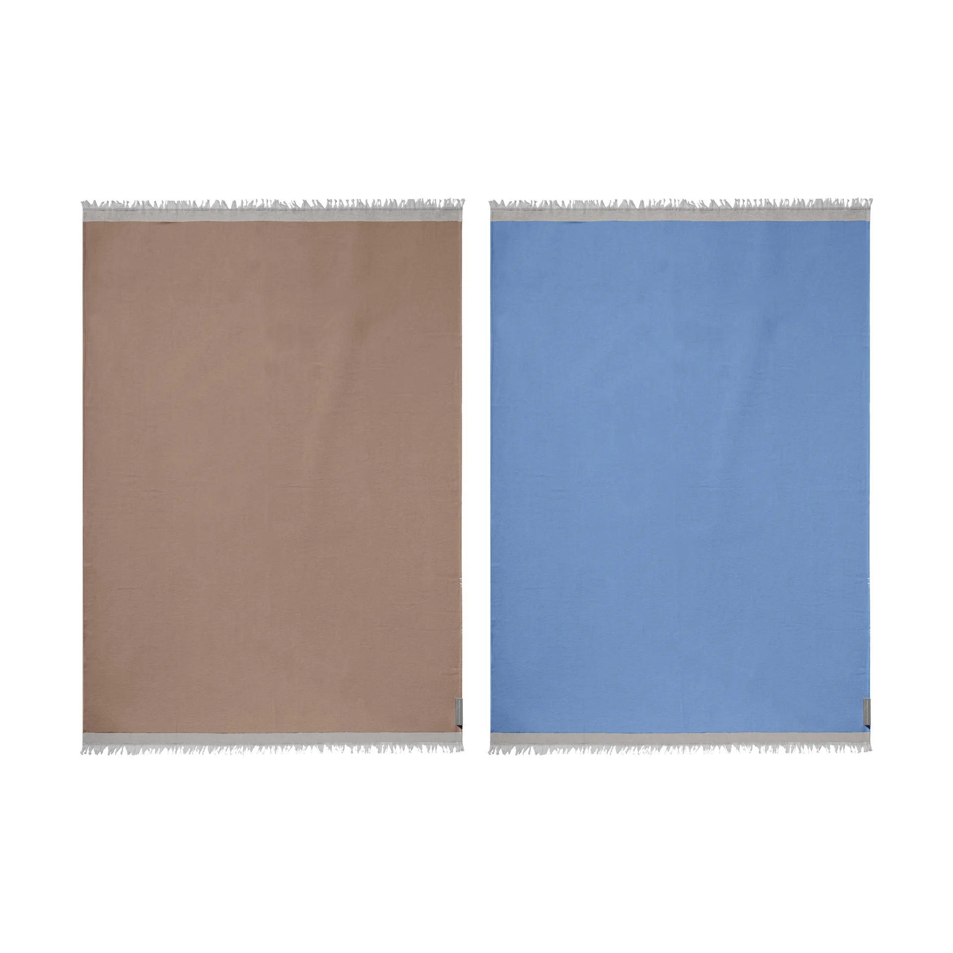 Duet pledd, Beige-Blue (beige-blå), 130x175 cm Mette Ditmer