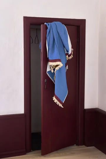 Duet pledd - Blue-Beige (blå-beige), 130x175 cm - Mette Ditmer