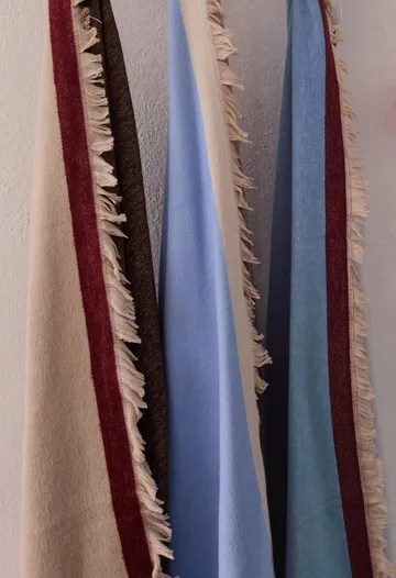 Duet pledd - Blue-Beige (blå-beige), 130x175 cm - Mette Ditmer