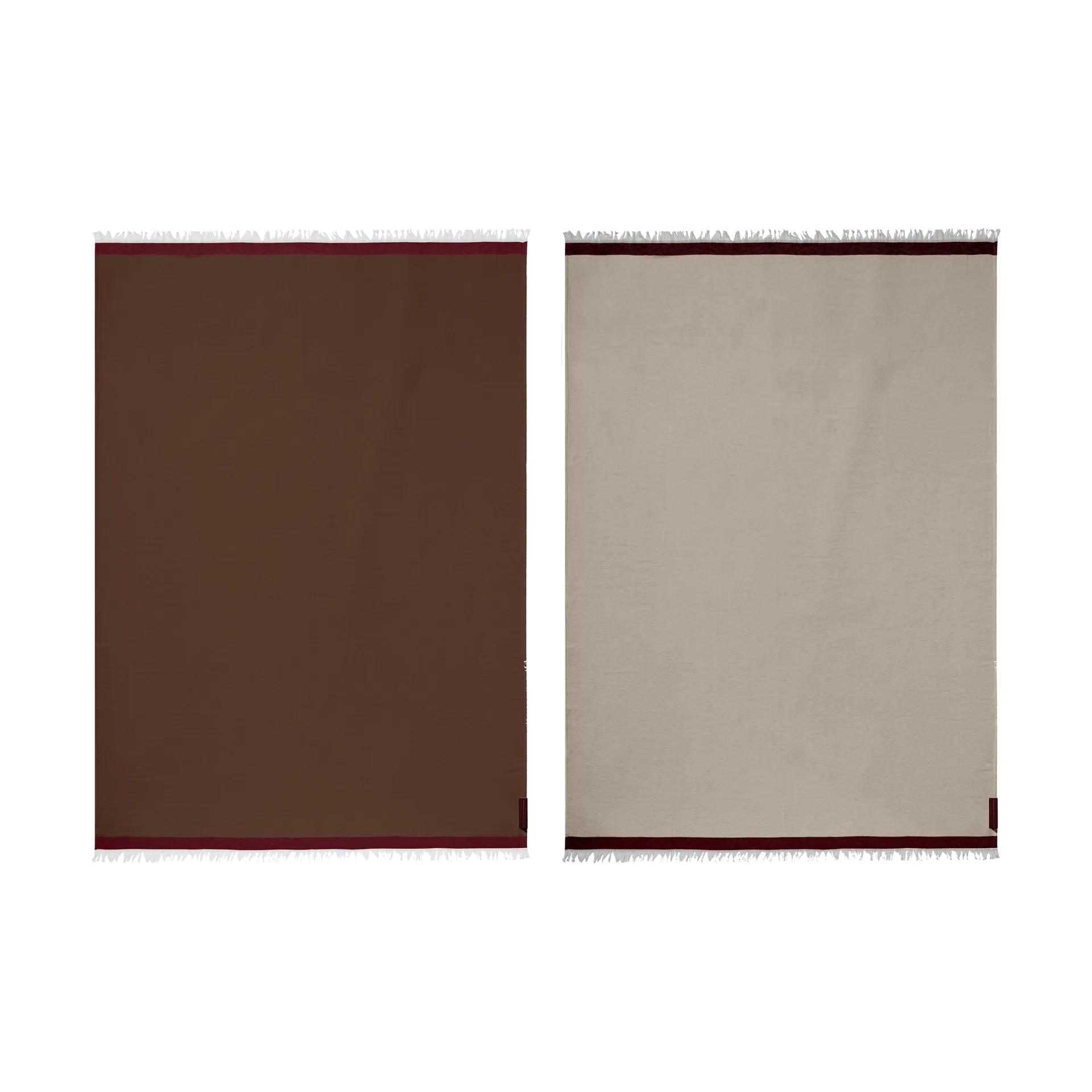 Duet pledd, Brown-Beige (brun-beige), 130x175 cm Mette Ditmer