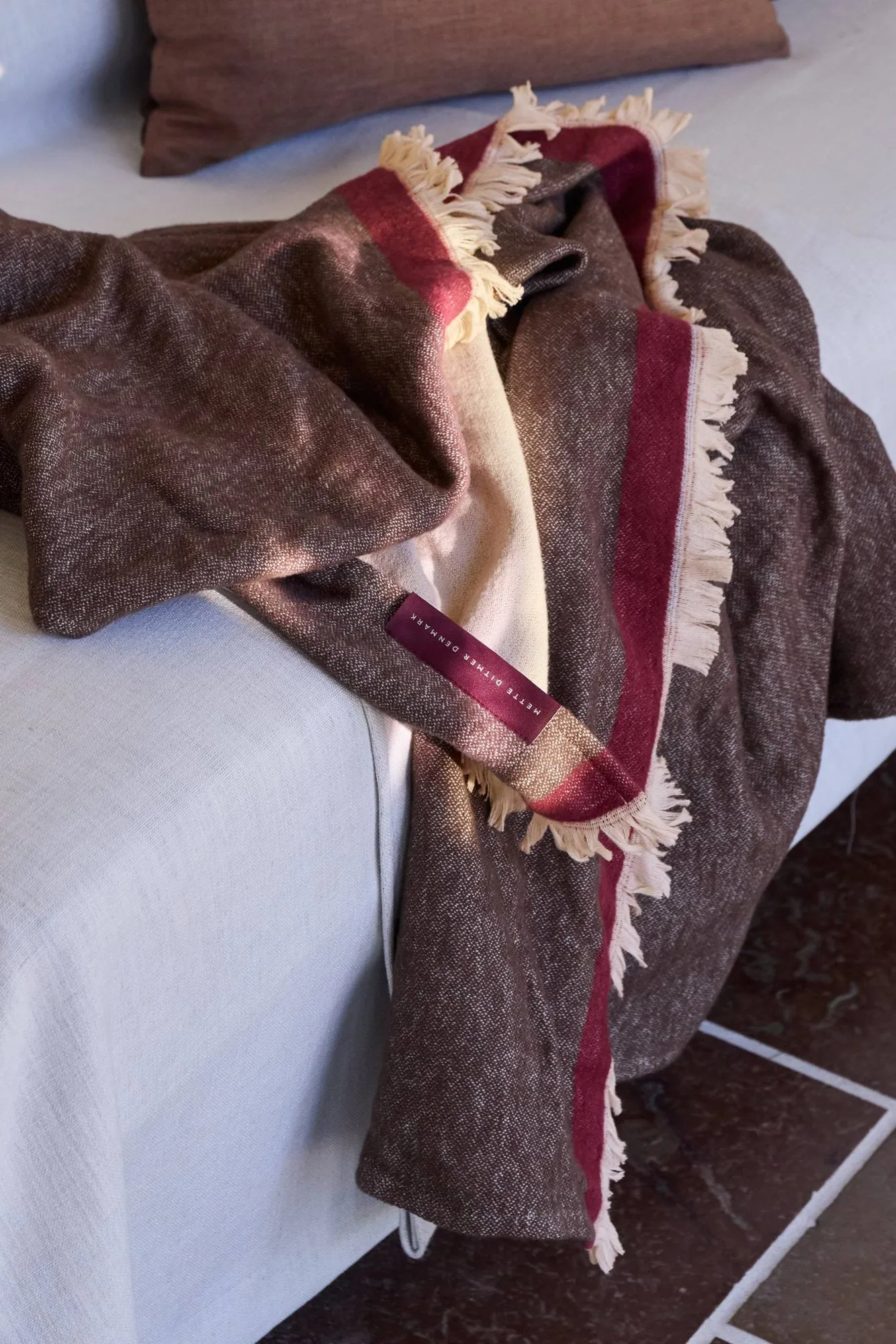 Duet pledd, Brown-Beige (brun-beige), 130x175 cm Mette Ditmer