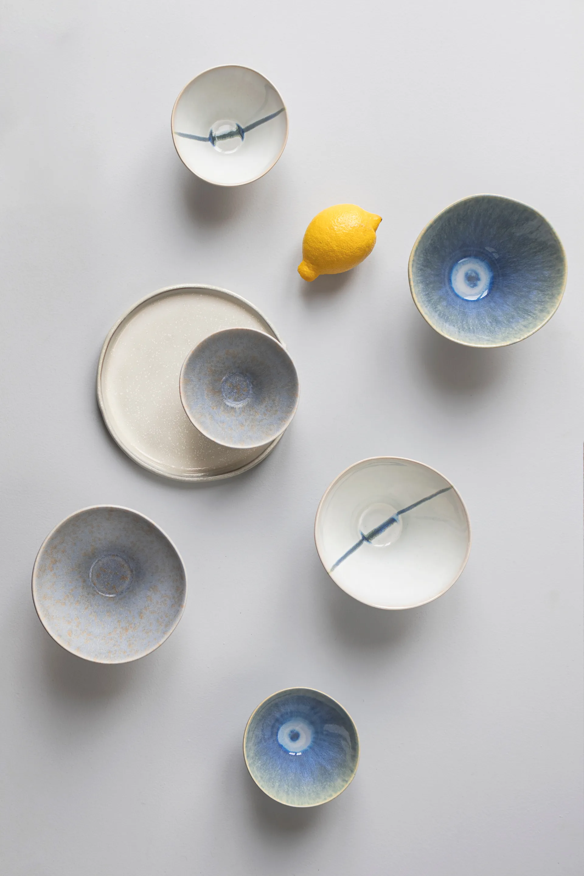 Elements bolle medium Ø15,5 cm 3 deler, Blue Mette Ditmer