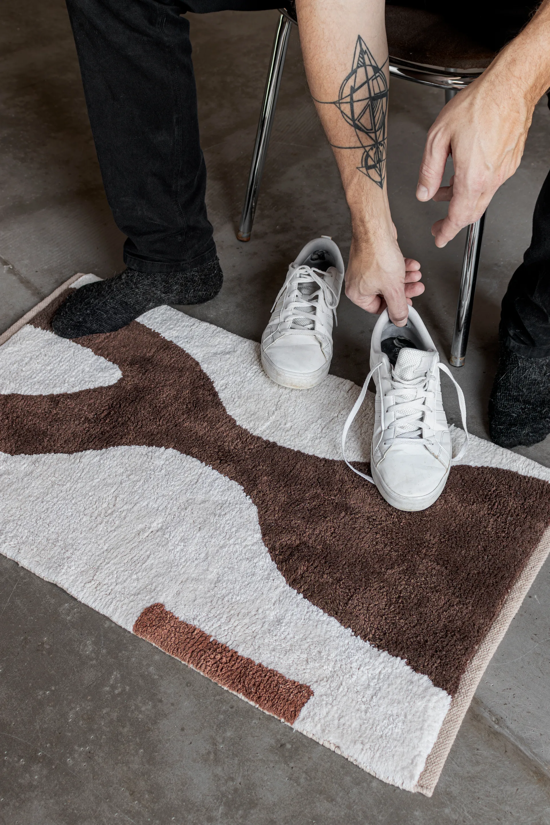 Figura teppe, Brown, 50x80 cm Mette Ditmer