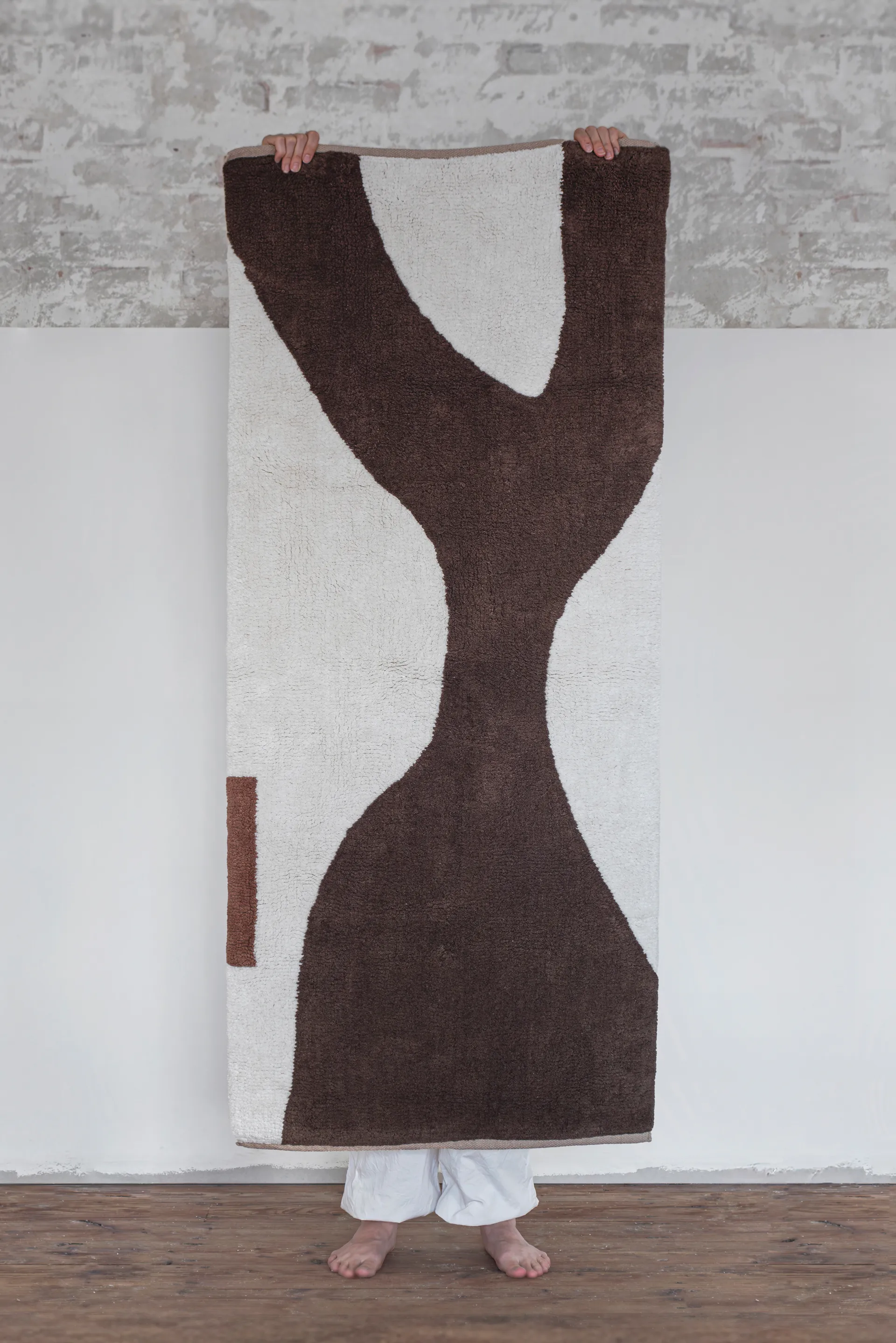 Figura teppe, Brown, 70x150 cm Mette Ditmer