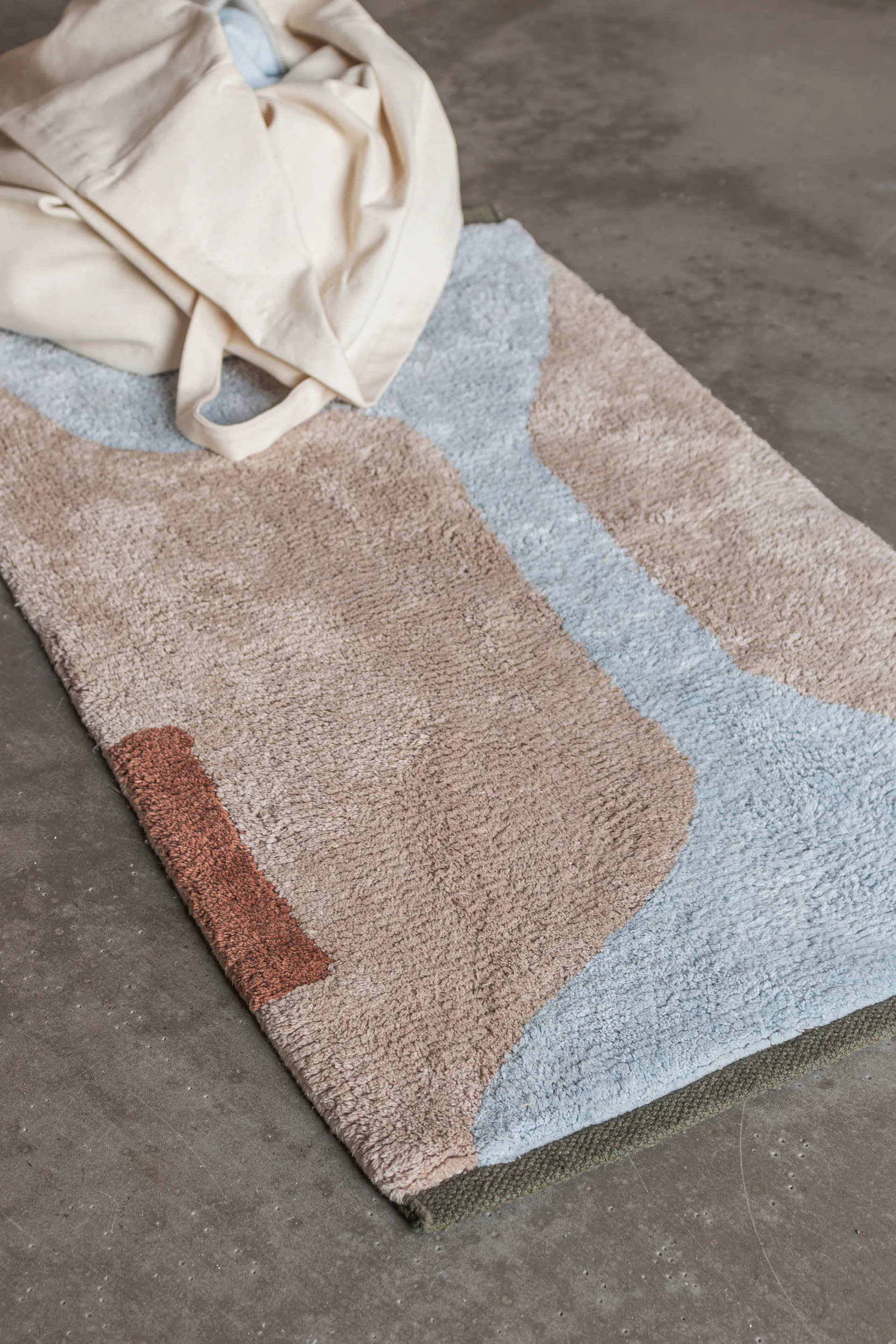 Figura teppe, Light blue, 50x80 cm Mette Ditmer