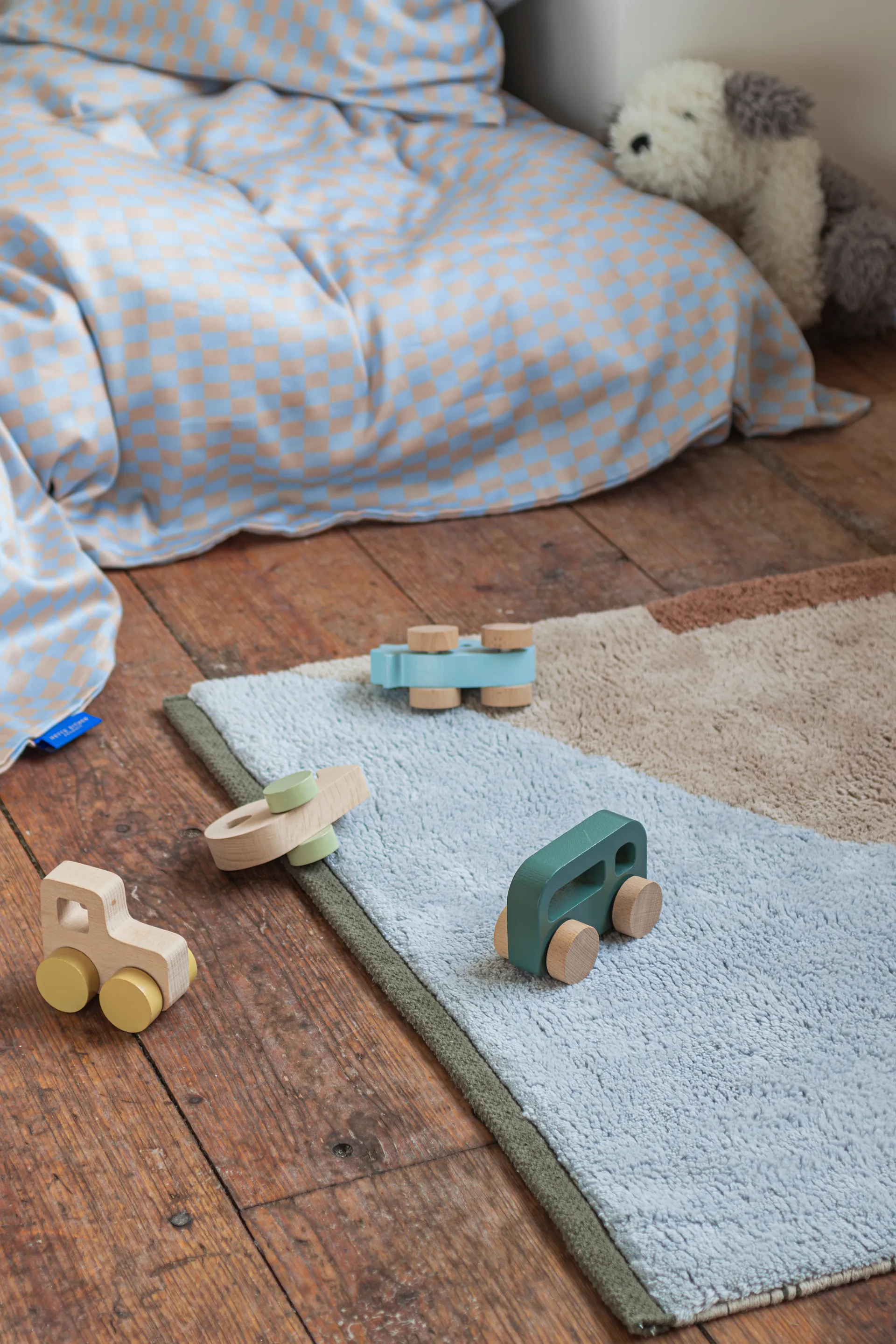 Figura teppe, Light blue, 70x150 cm Mette Ditmer